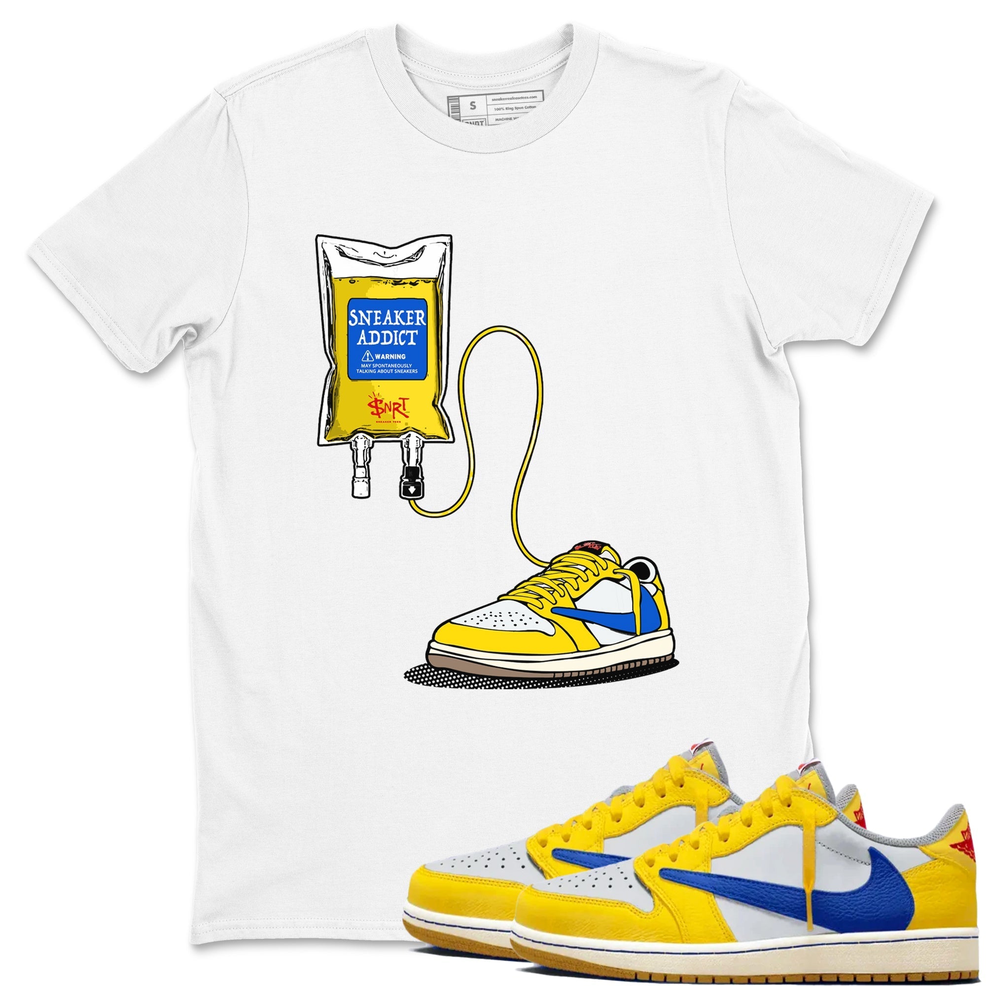 snkmatch Therapy snkmatch Tees - Air Jordan 1 Travis Scott Canary