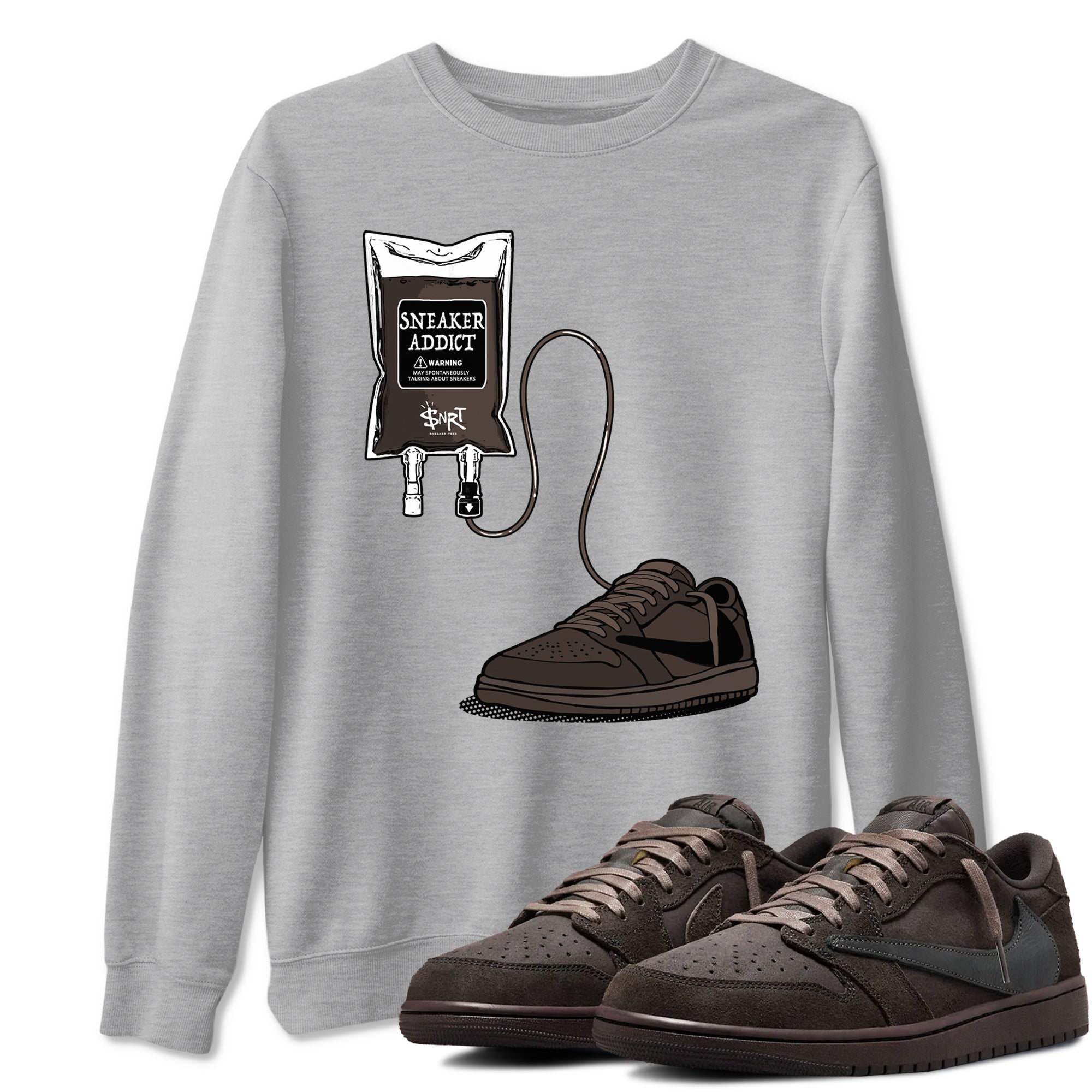 snkmatch Therapy snkmatch Tees - Air Jordan 1 Travis Scott Velvet Brown