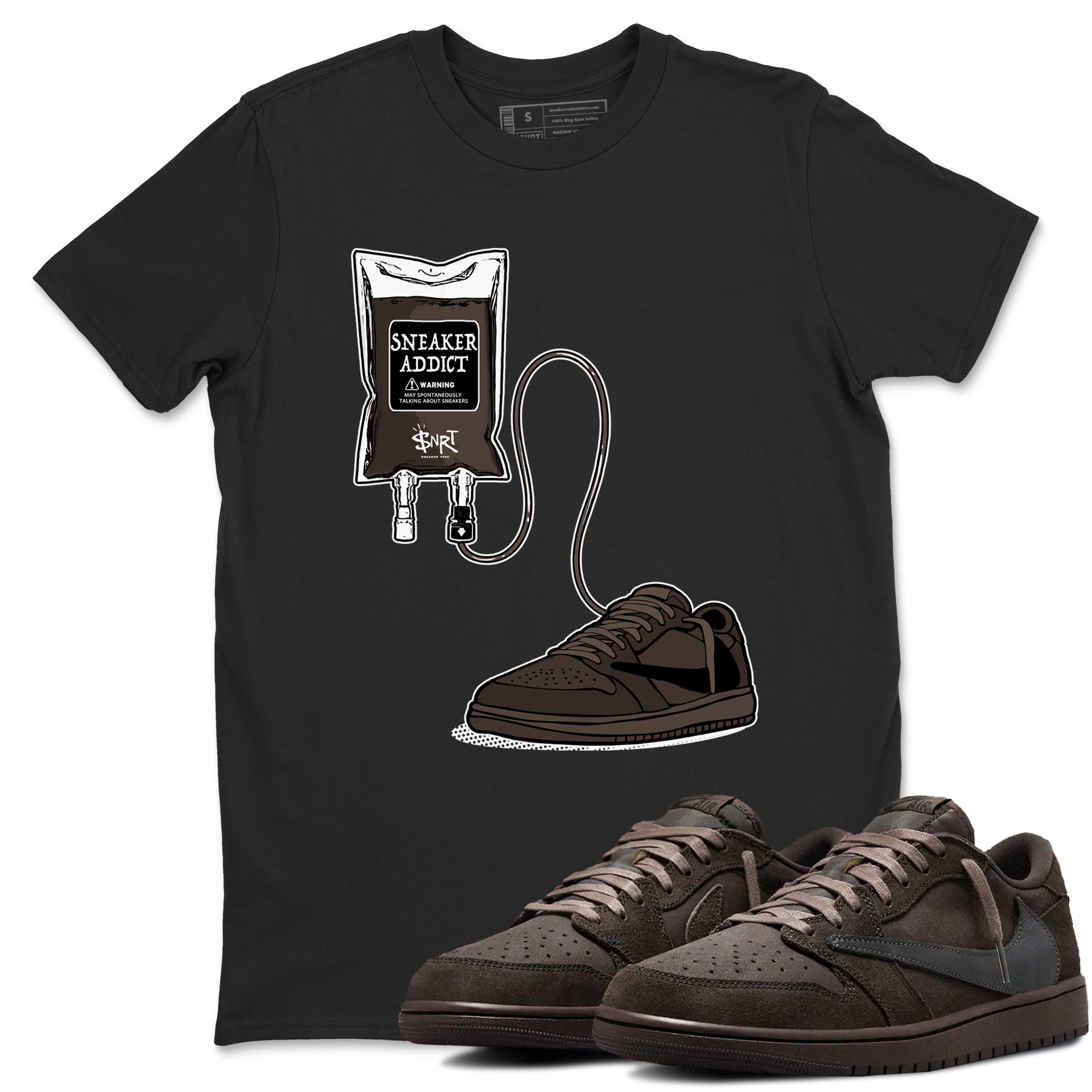 snkmatch Therapy snkmatch Tees - Air Jordan 1 Travis Scott Velvet Brown