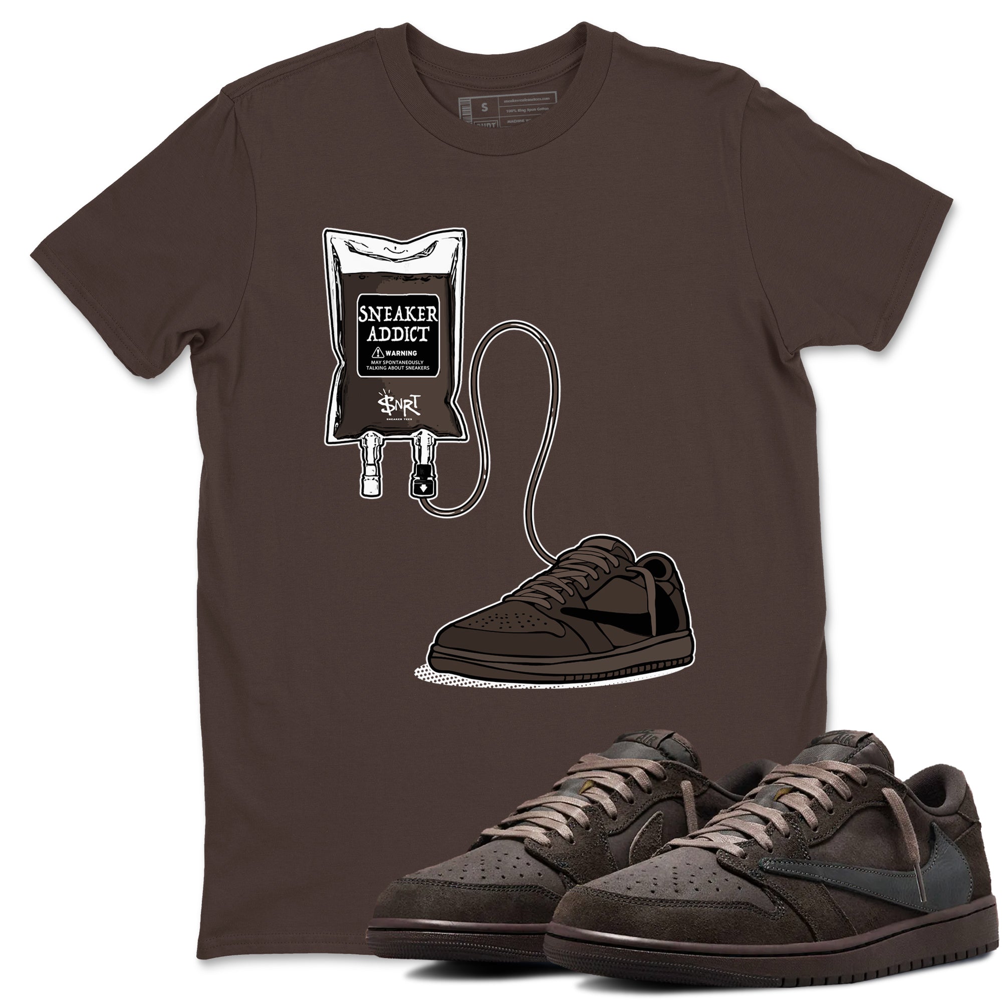 snkmatch Therapy snkmatch Tees - Air Jordan 1 Travis Scott Velvet Brown