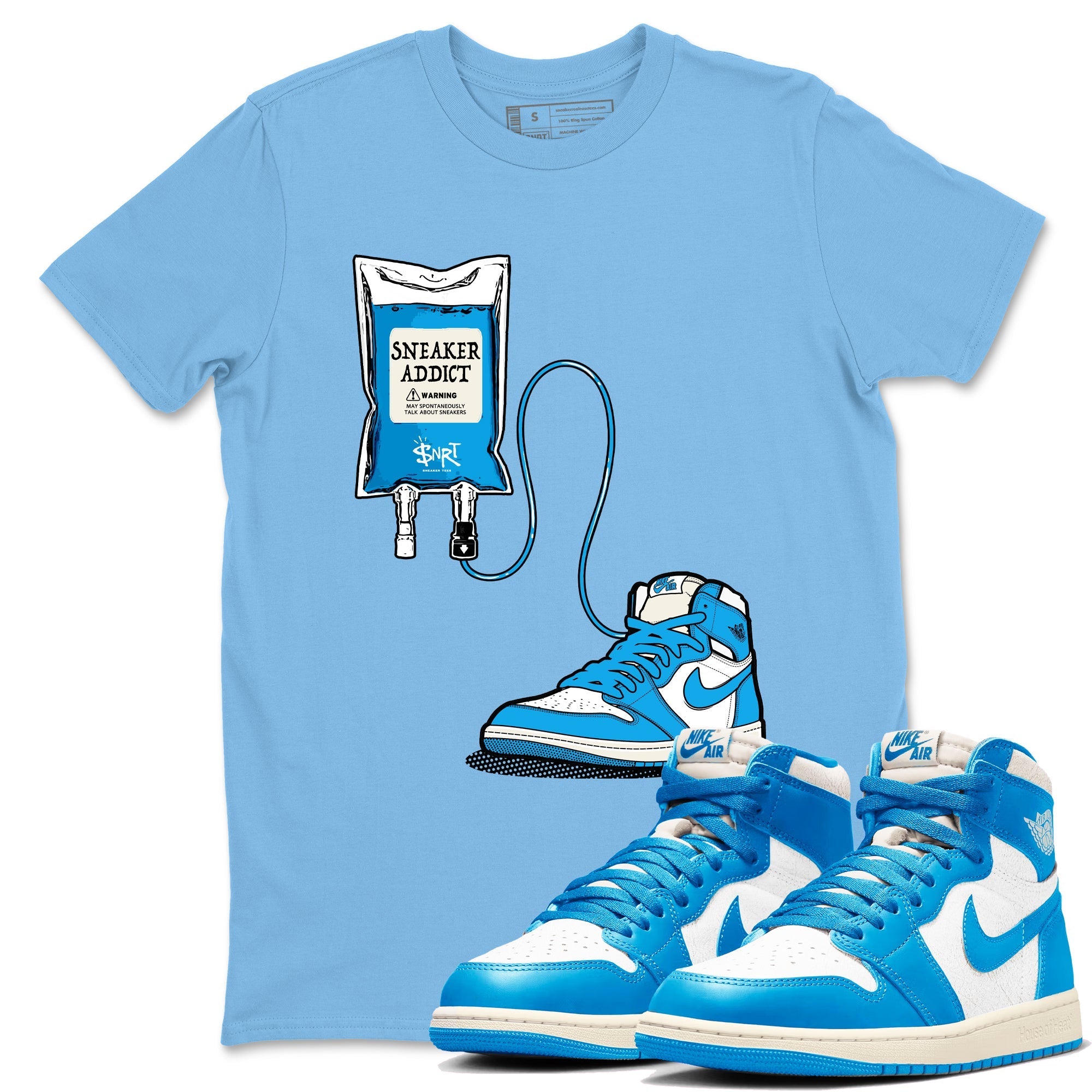 snkmatch Therapy snkmatch Tees - Air Jordan 1 UNC Reimagined