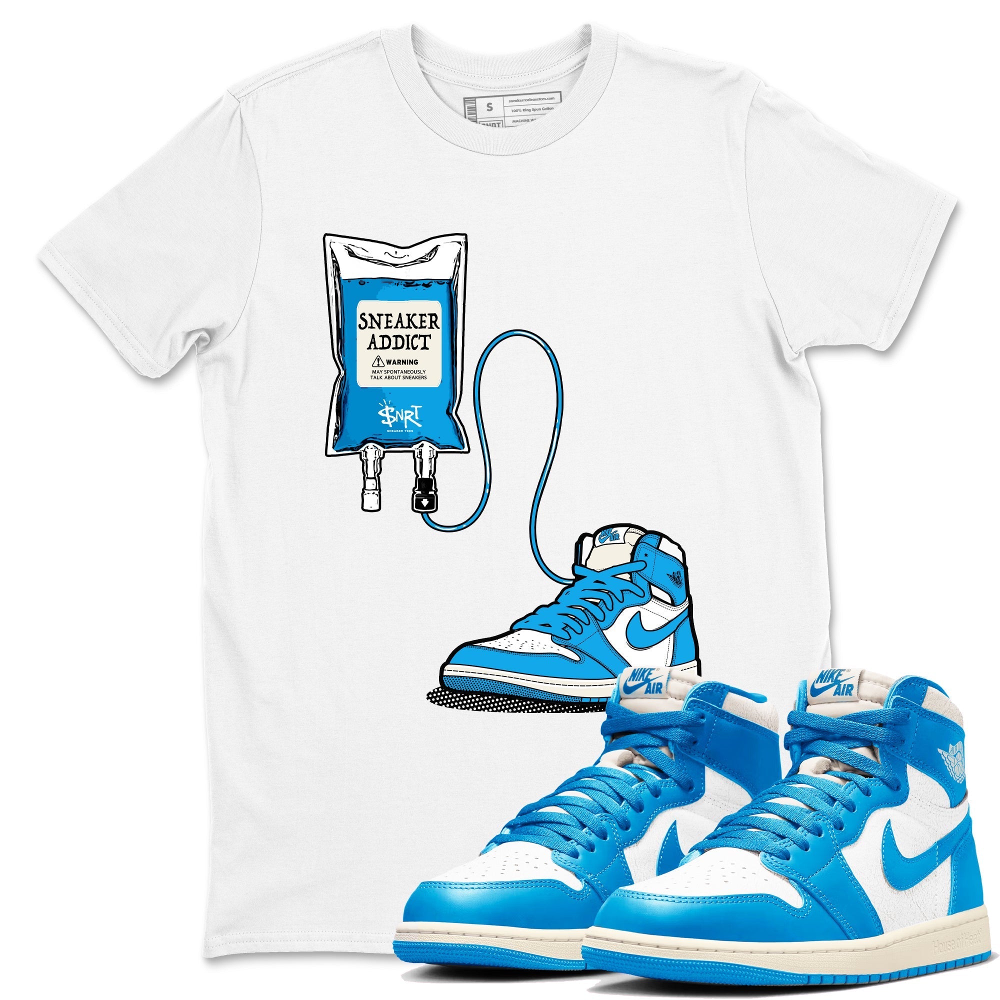 snkmatch Therapy snkmatch Tees - Air Jordan 1 UNC Reimagined