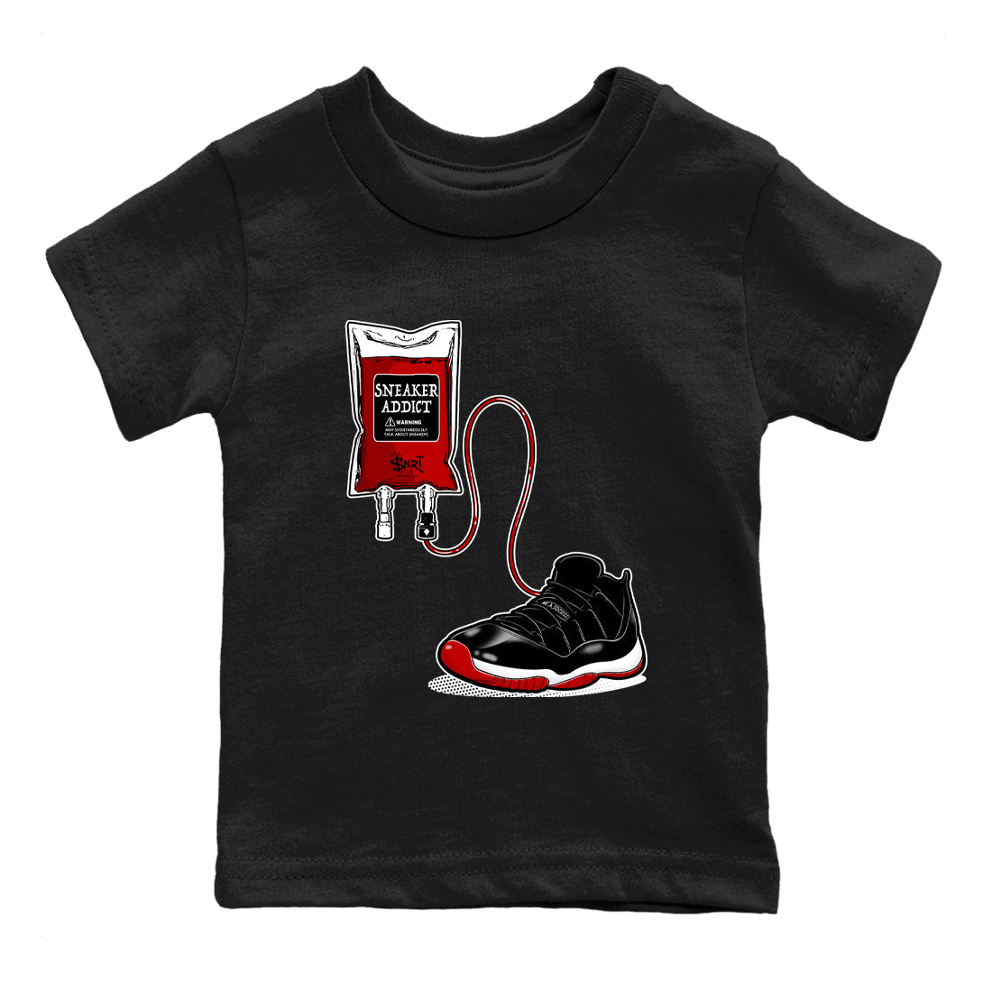 snkmatch Therapy snkmatch Tees Kids - Air Jordan 11 Bred