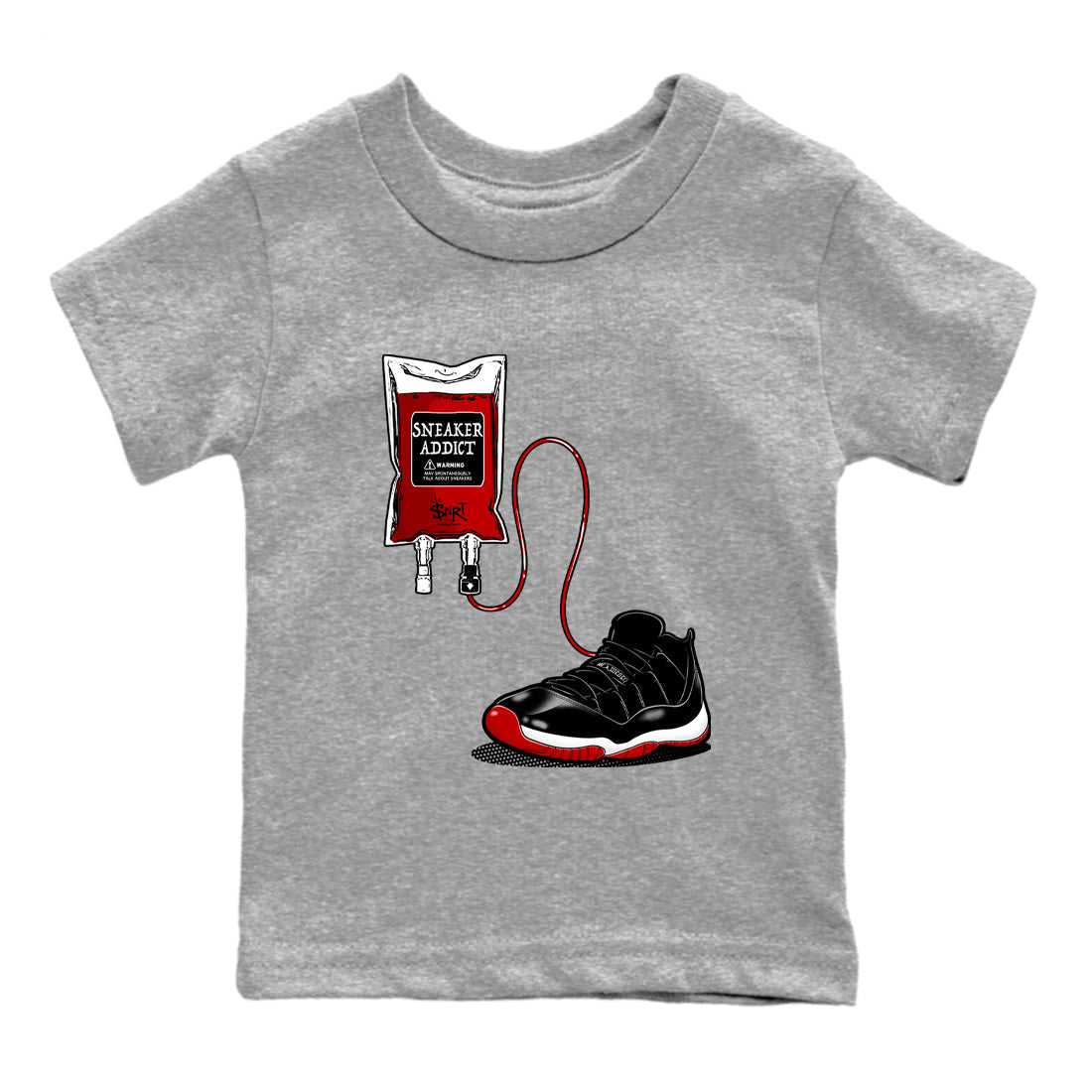 snkmatch Therapy snkmatch Tees Kids - Air Jordan 11 Bred