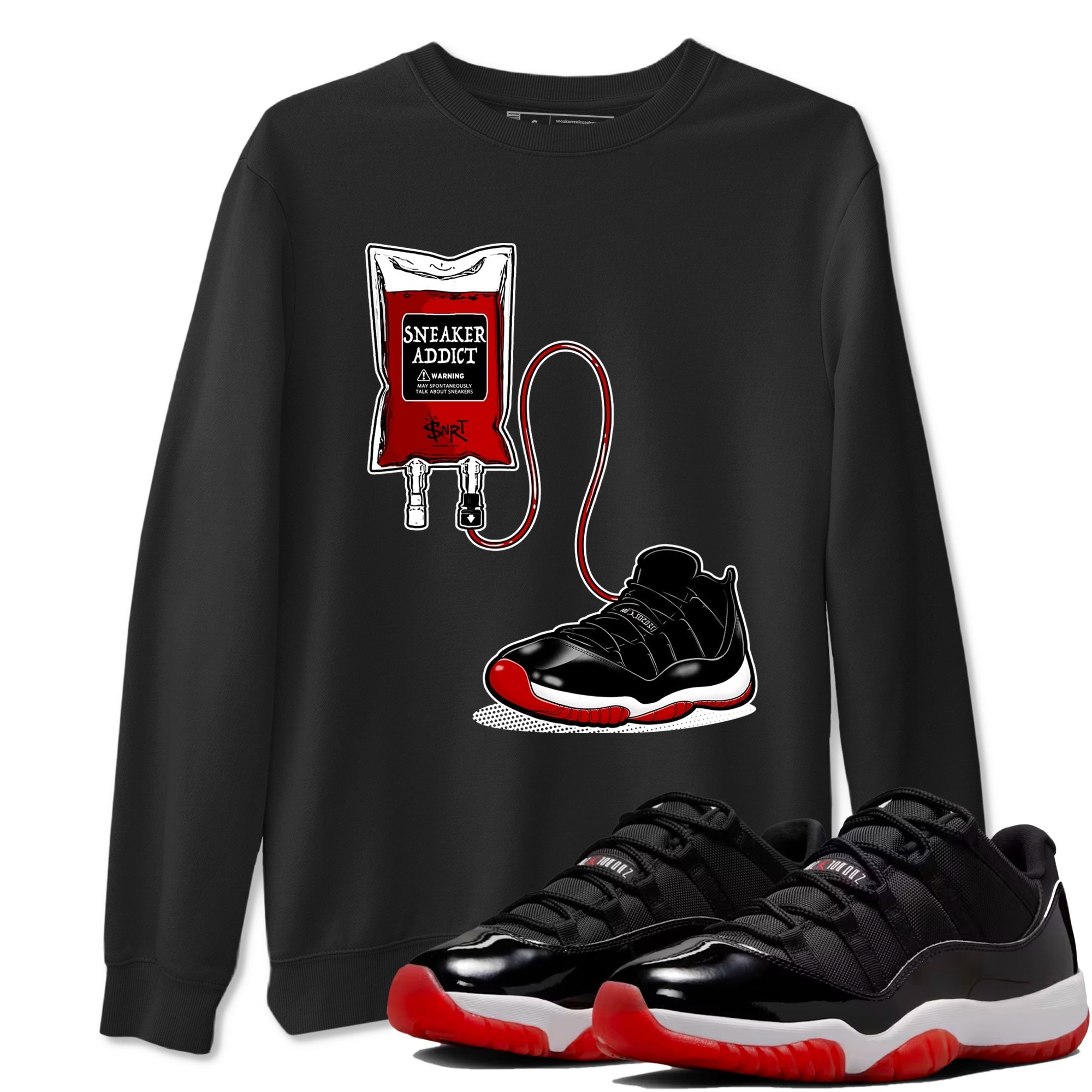 snkmatch Therapy snkmatch Tees - Air Jordan 11 Bred