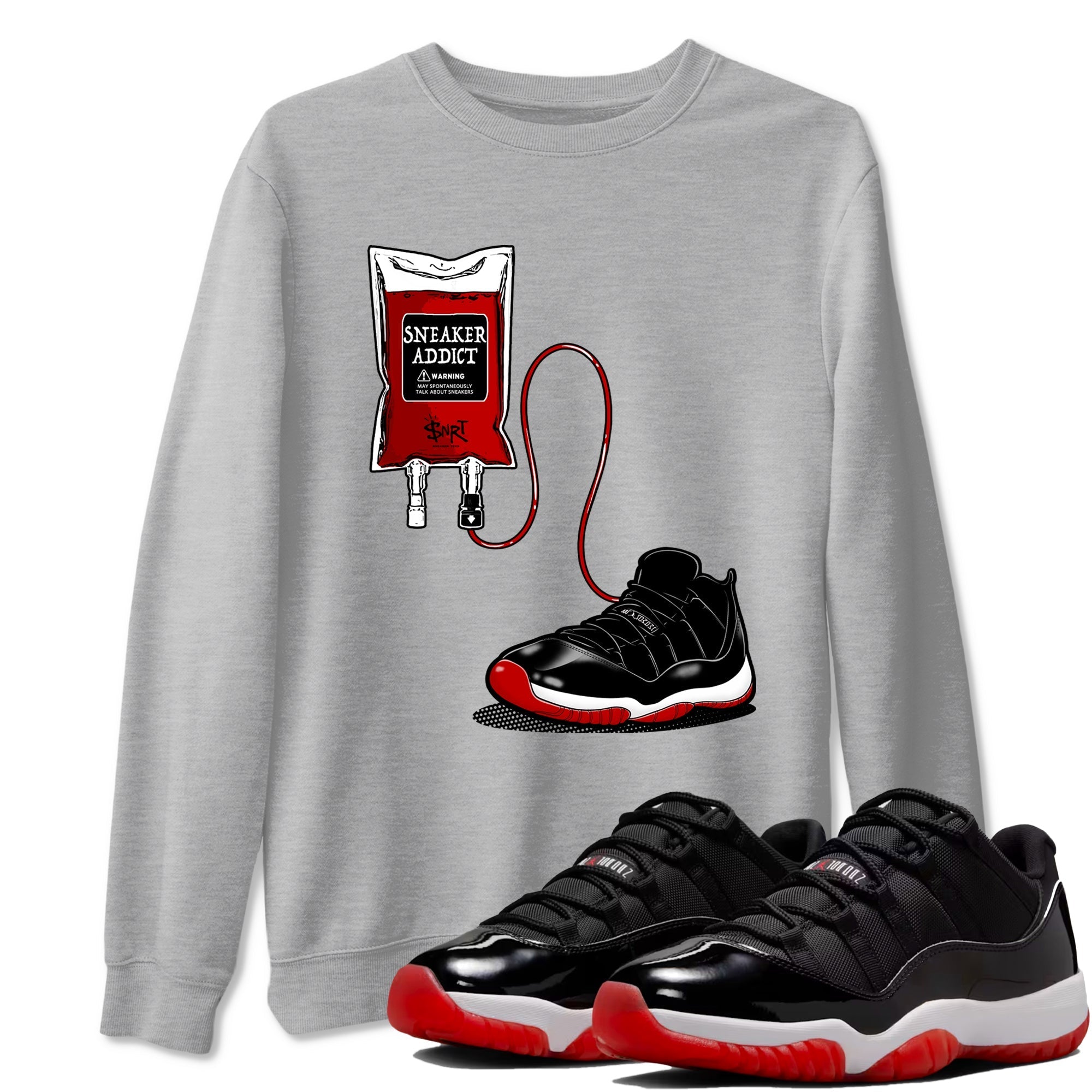snkmatch Therapy snkmatch Tees - Air Jordan 11 Bred