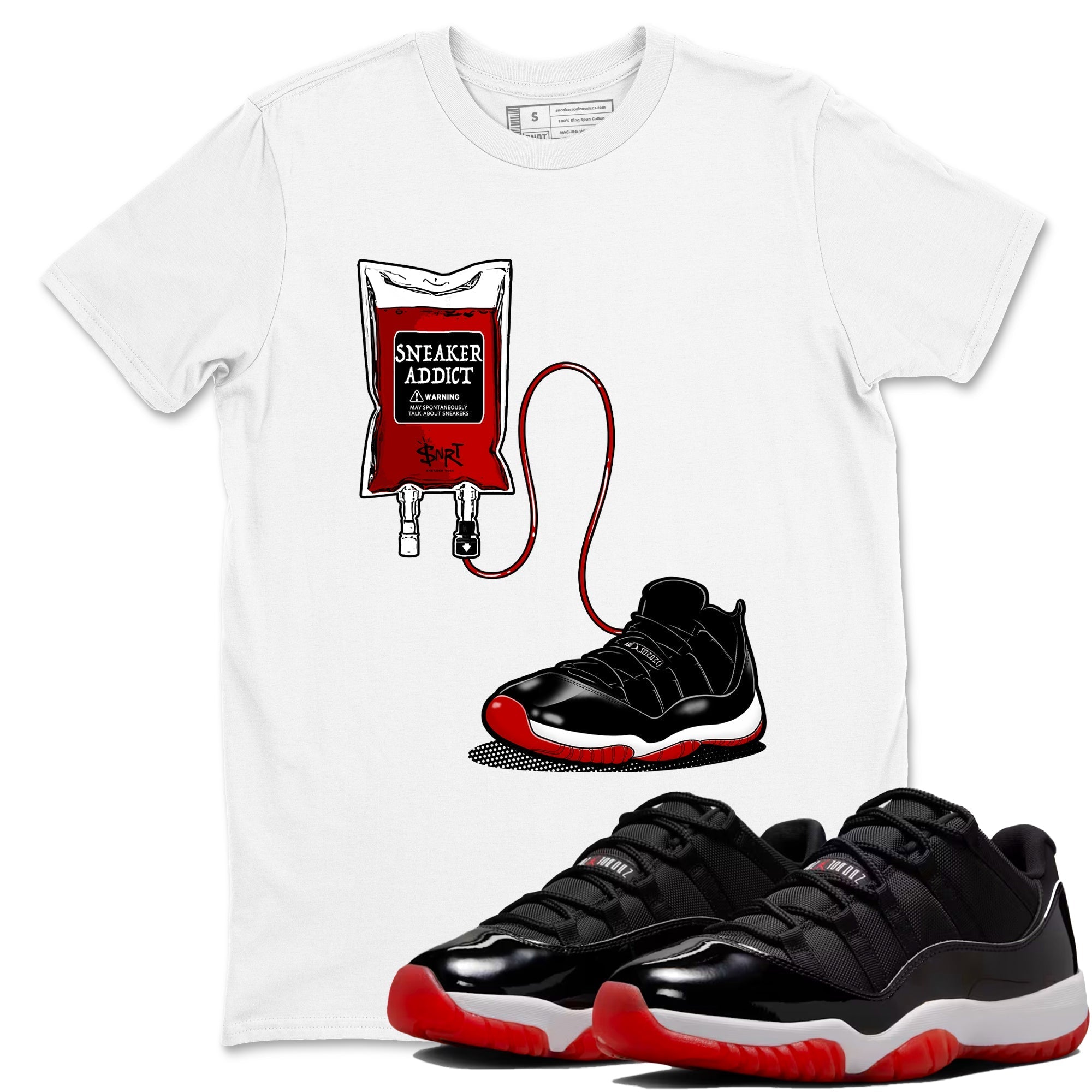 snkmatch Therapy snkmatch Tees - Air Jordan 11 Bred