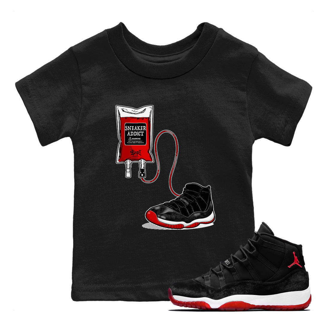 snkmatch Therapy snkmatch Tees Kids - Air Jordan 11 Bred Velvet