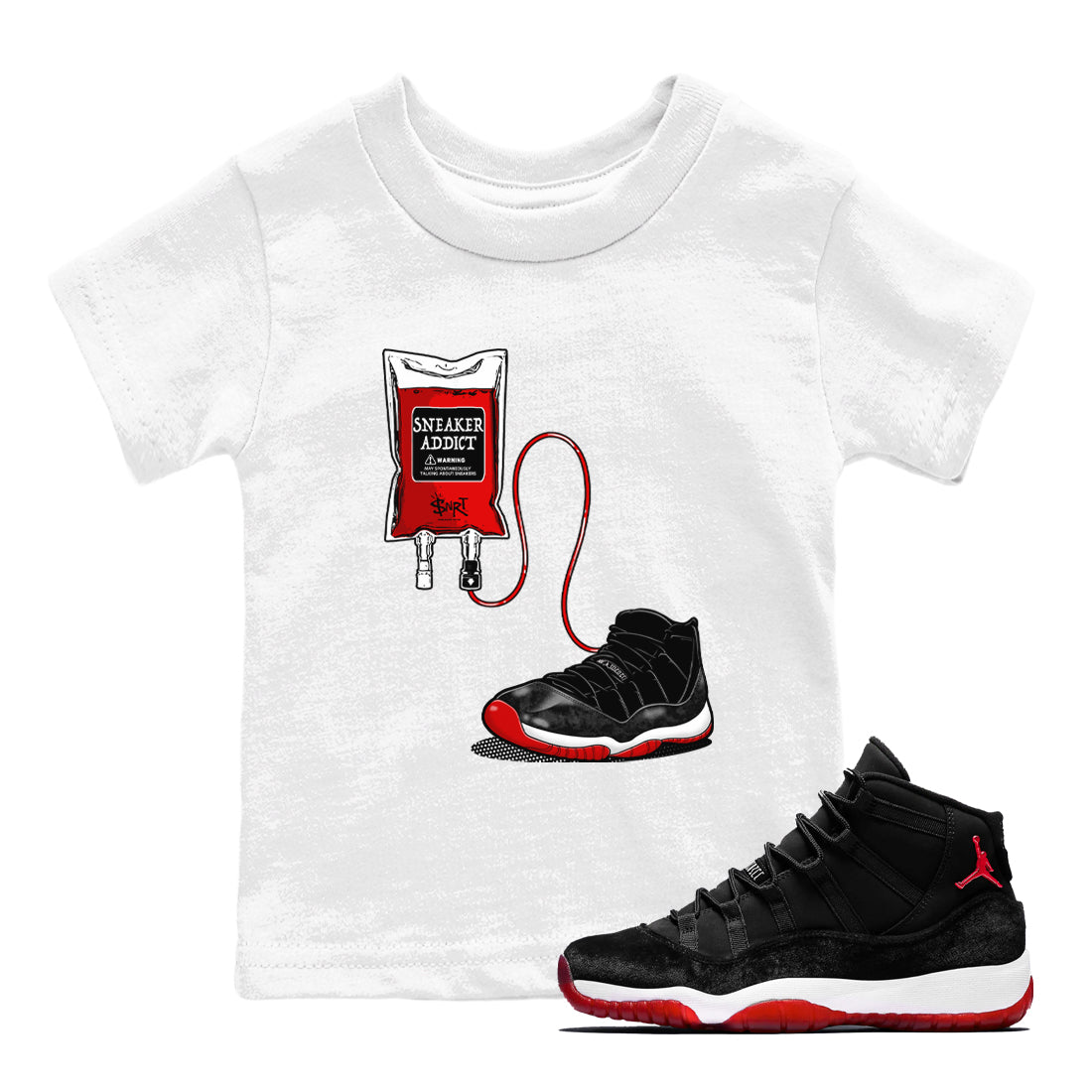 snkmatch Therapy snkmatch Tees Kids - Air Jordan 11 Bred Velvet