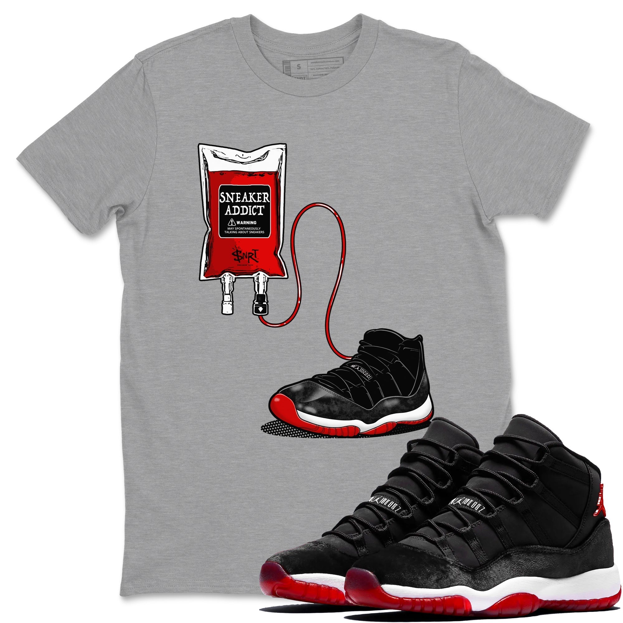 snkmatch Therapy snkmatch Tees - Air Jordan 11 Bred Velvet
