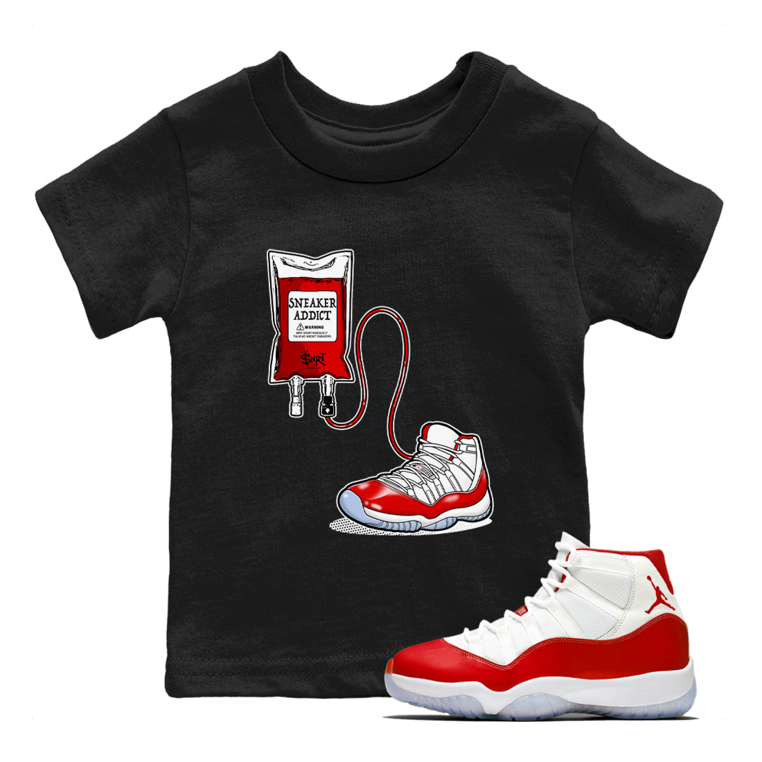 snkmatch Therapy snkmatch Tees Kids - Air Jordan 11 Cherry