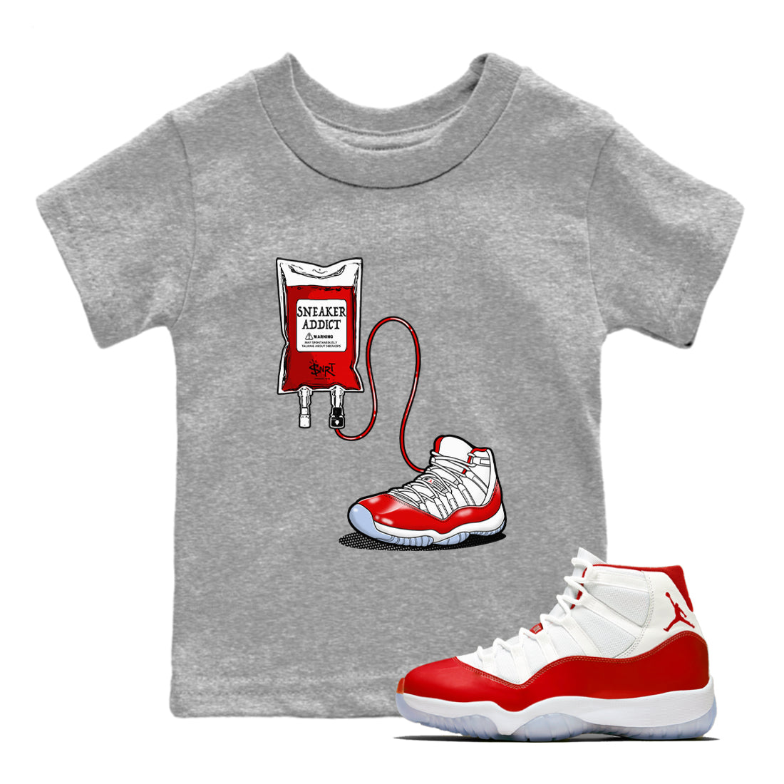 snkmatch Therapy snkmatch Tees Kids - Air Jordan 11 Cherry
