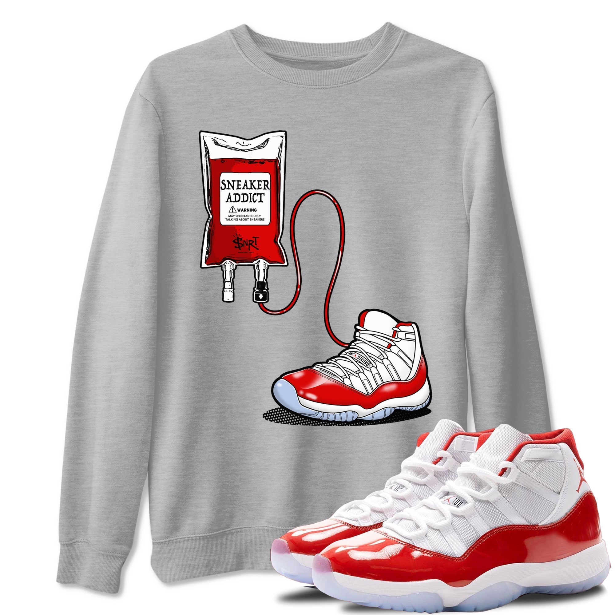 snkmatch Therapy snkmatch Tees - Air Jordan 11 Cherry