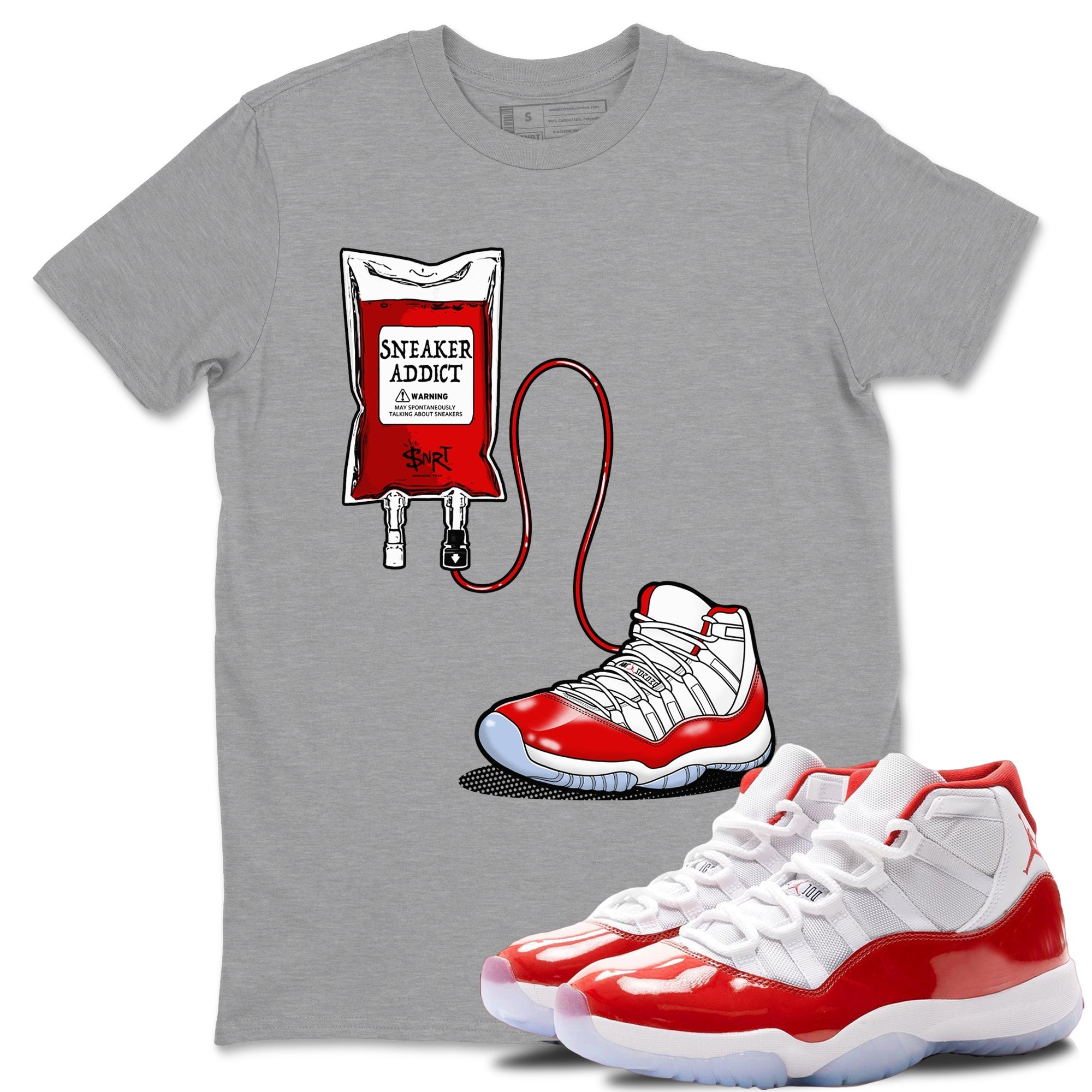 snkmatch Therapy snkmatch Tees - Air Jordan 11 Cherry