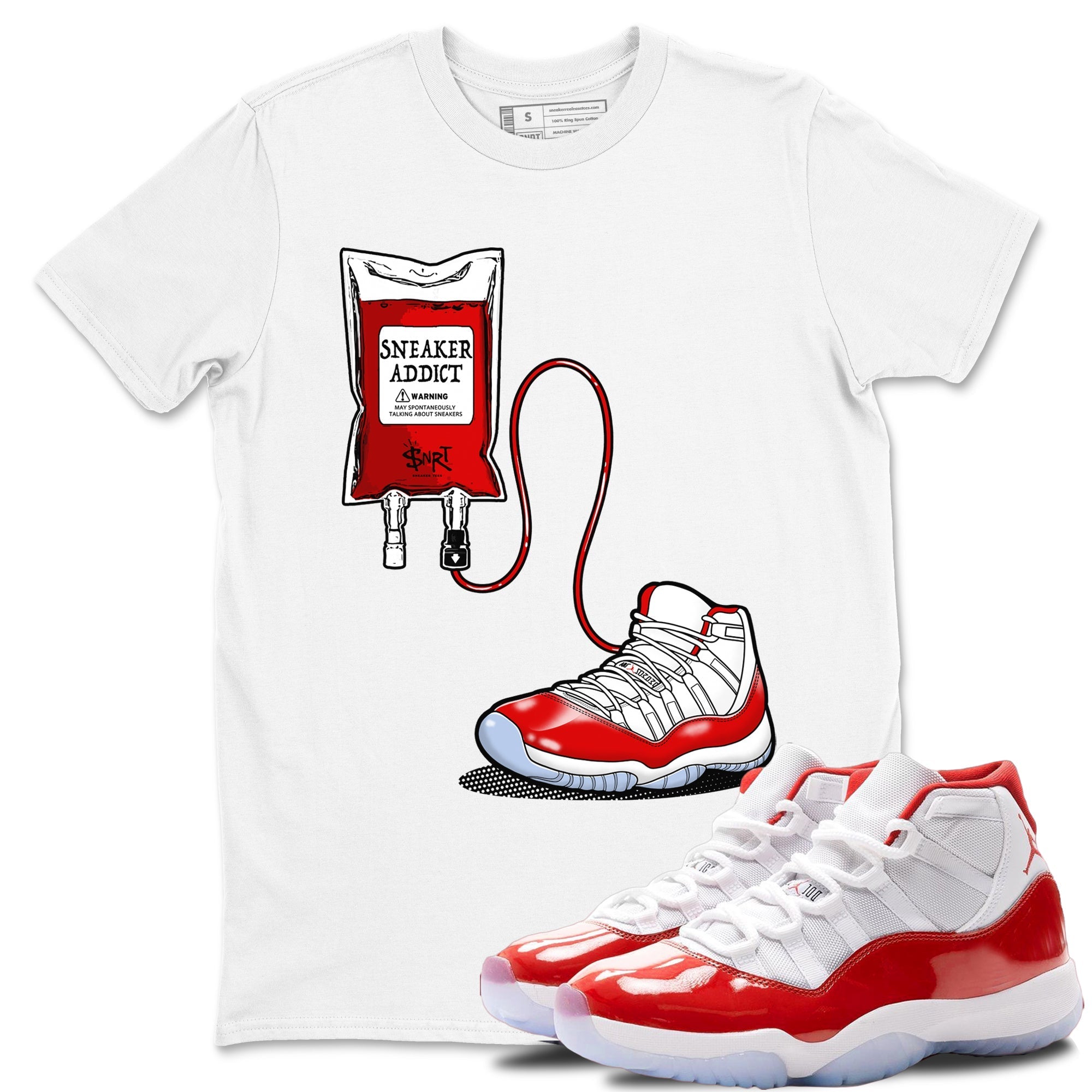 snkmatch Therapy snkmatch Tees - Air Jordan 11 Cherry