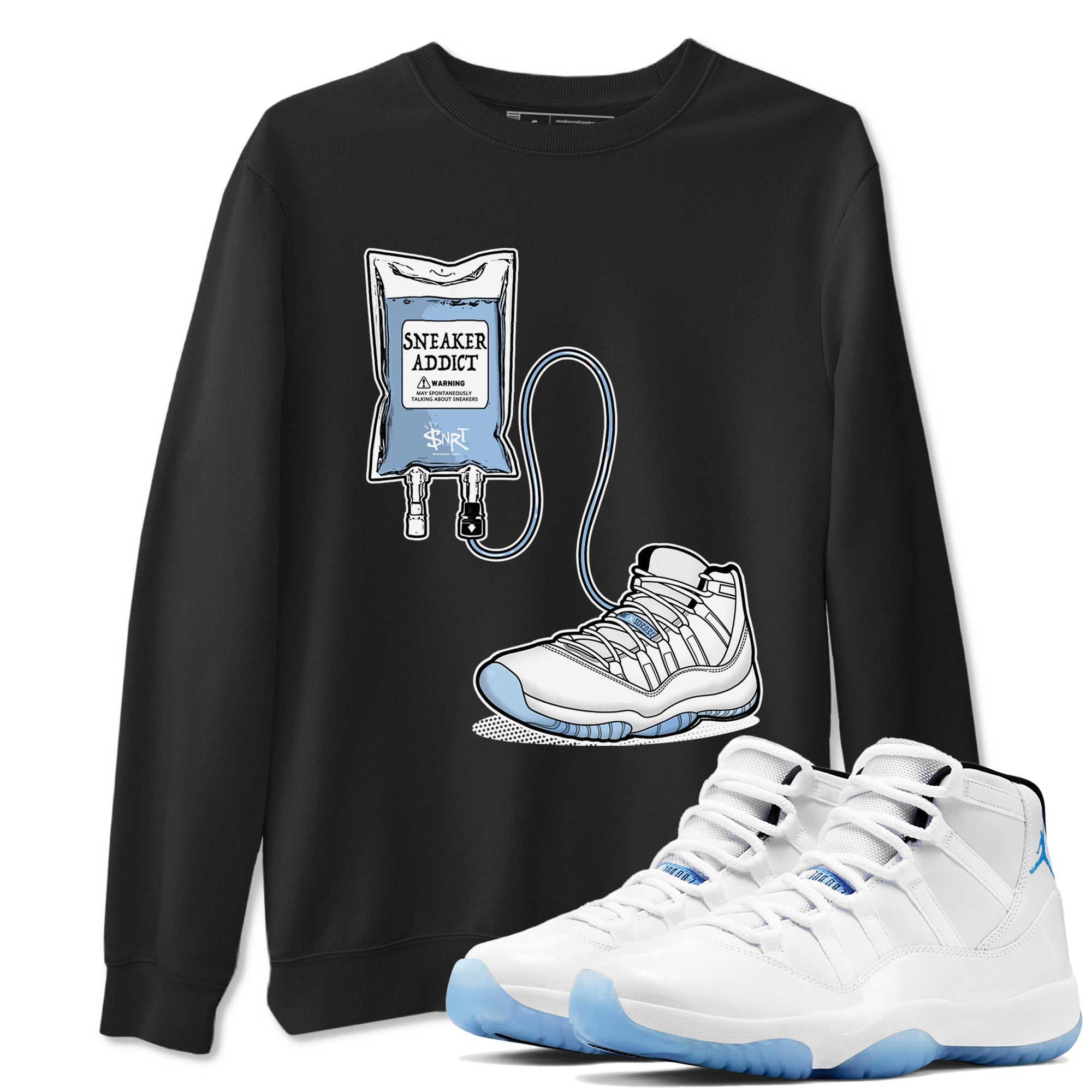 snkmatch Therapy snkmatch Tees - Air Jordan 11 Retro Legend Blue