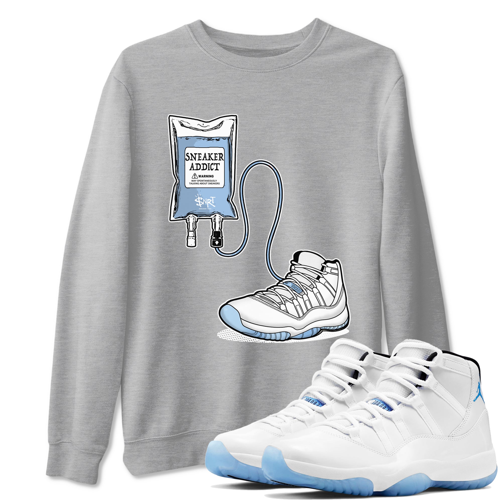 snkmatch Therapy snkmatch Tees - Air Jordan 11 Retro Legend Blue