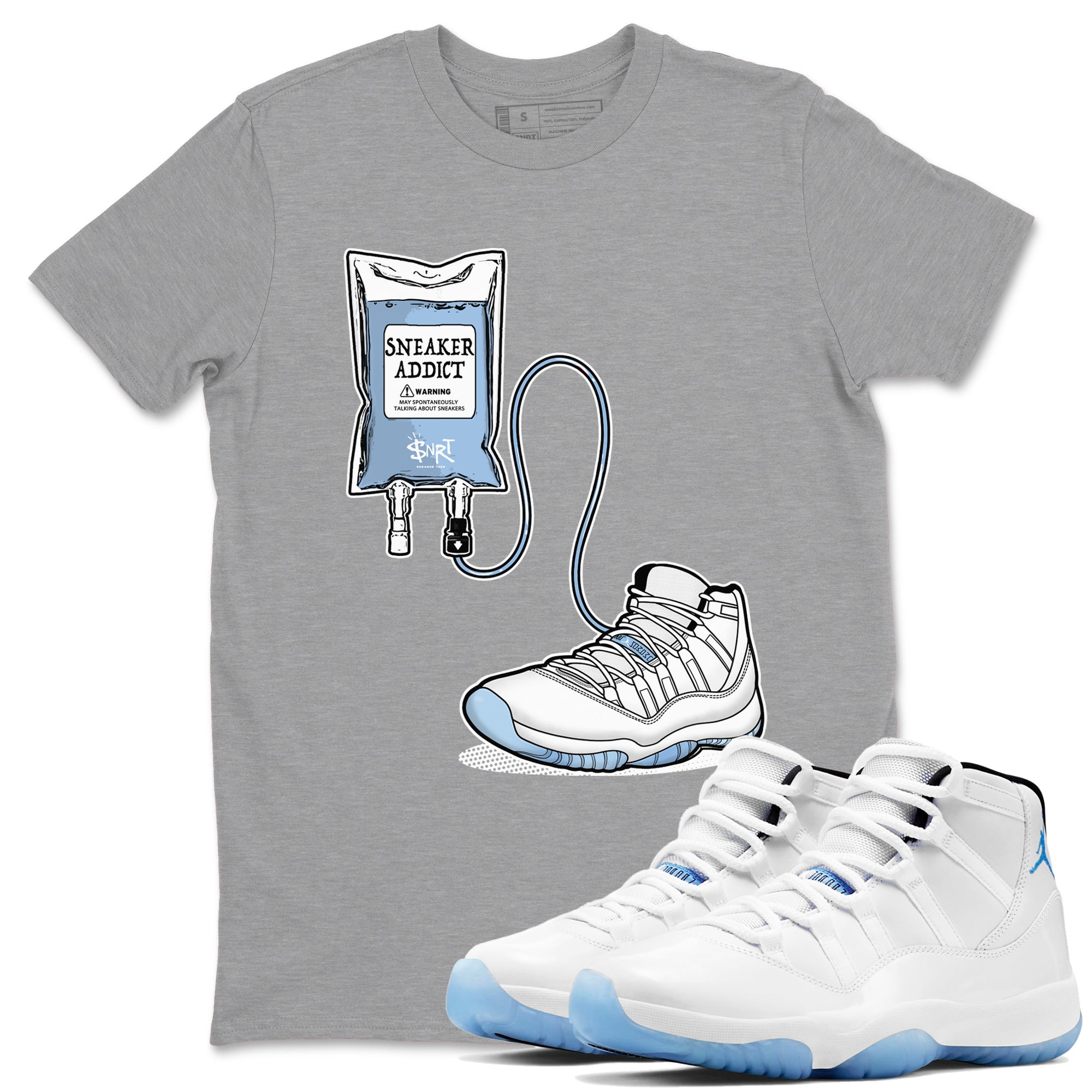 snkmatch Therapy snkmatch Tees - Air Jordan 11 Retro Legend Blue