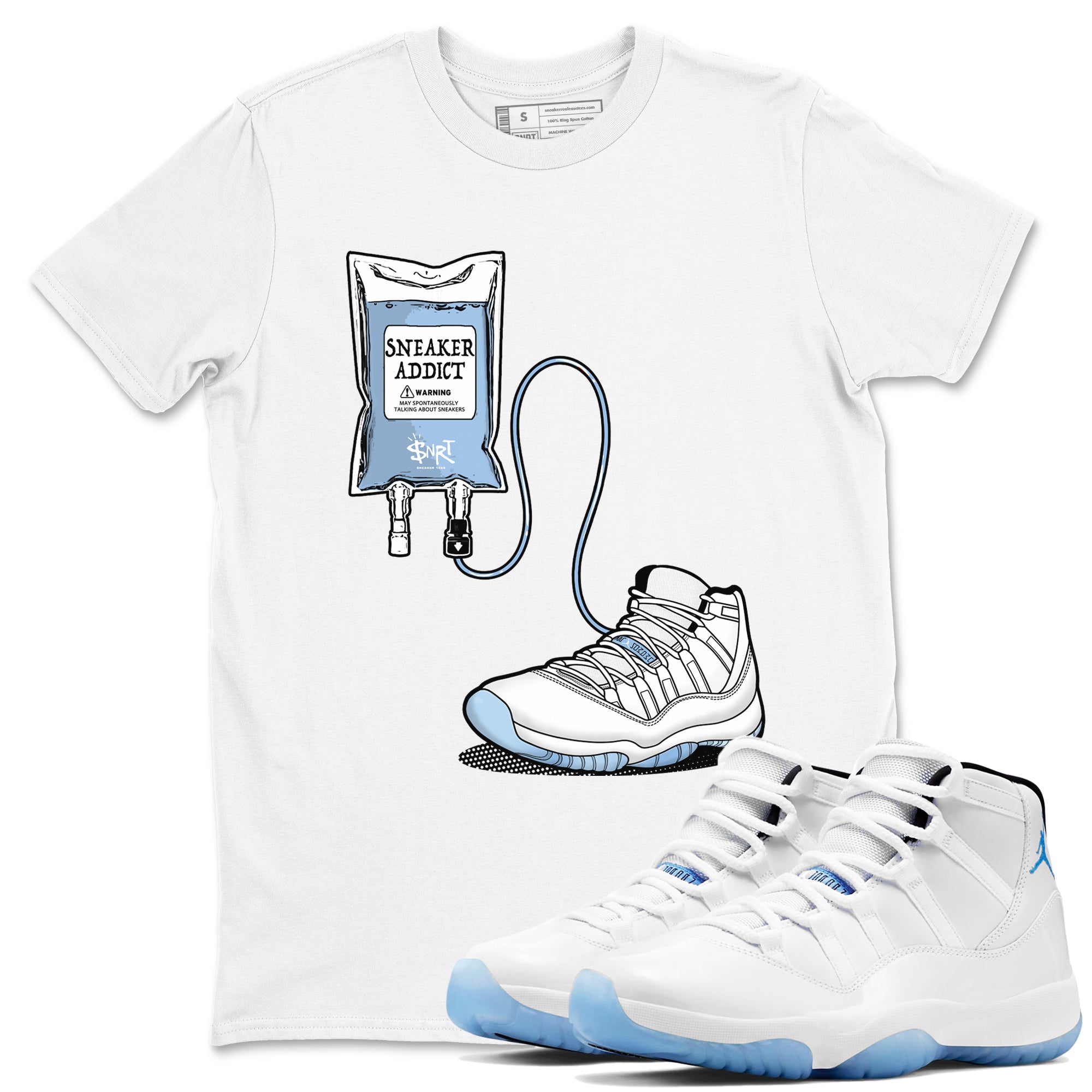 snkmatch Therapy snkmatch Tees - Air Jordan 11 Retro Legend Blue