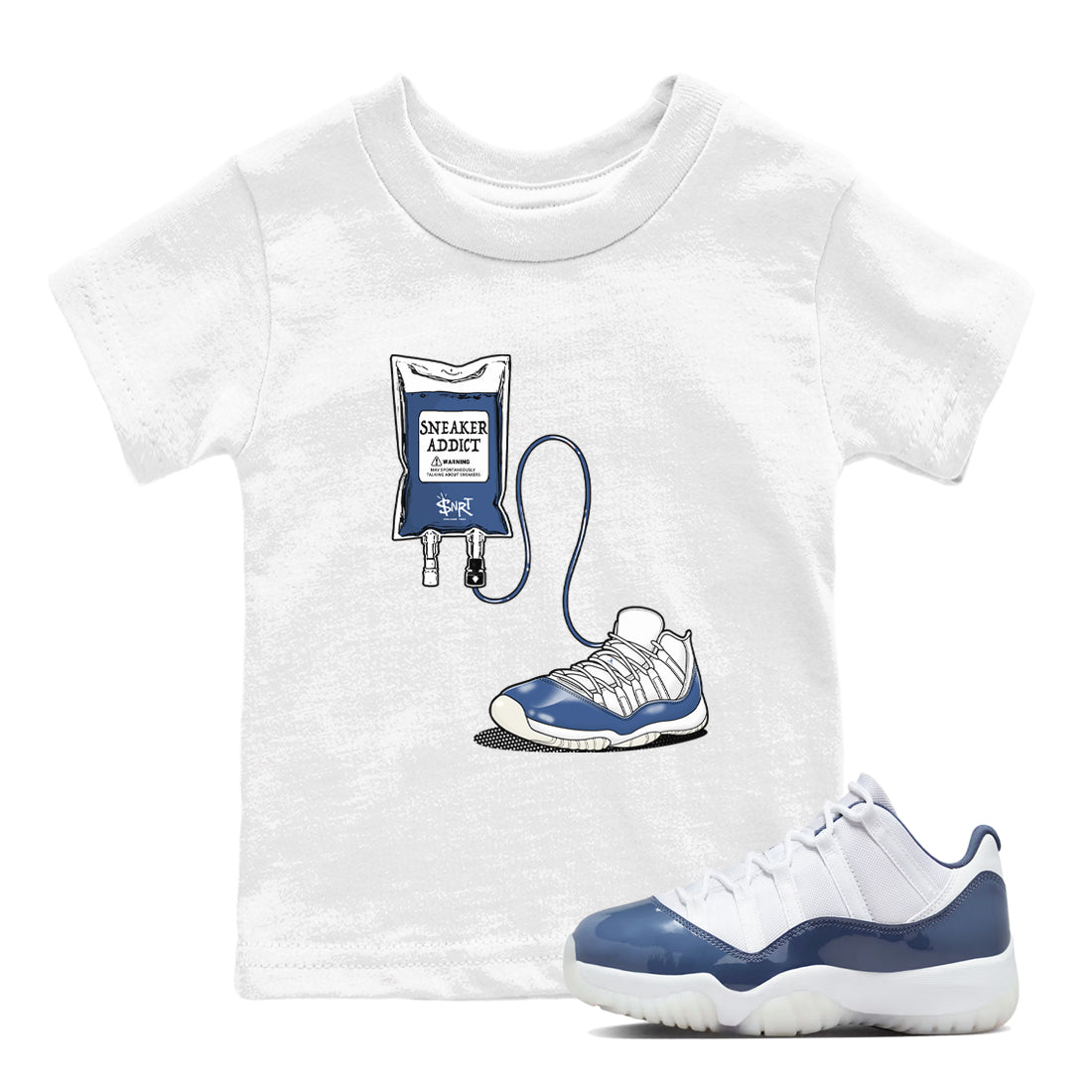 snkmatch Therapy snkmatch Tees Kids - Air Jordan 11 Diffused Blue