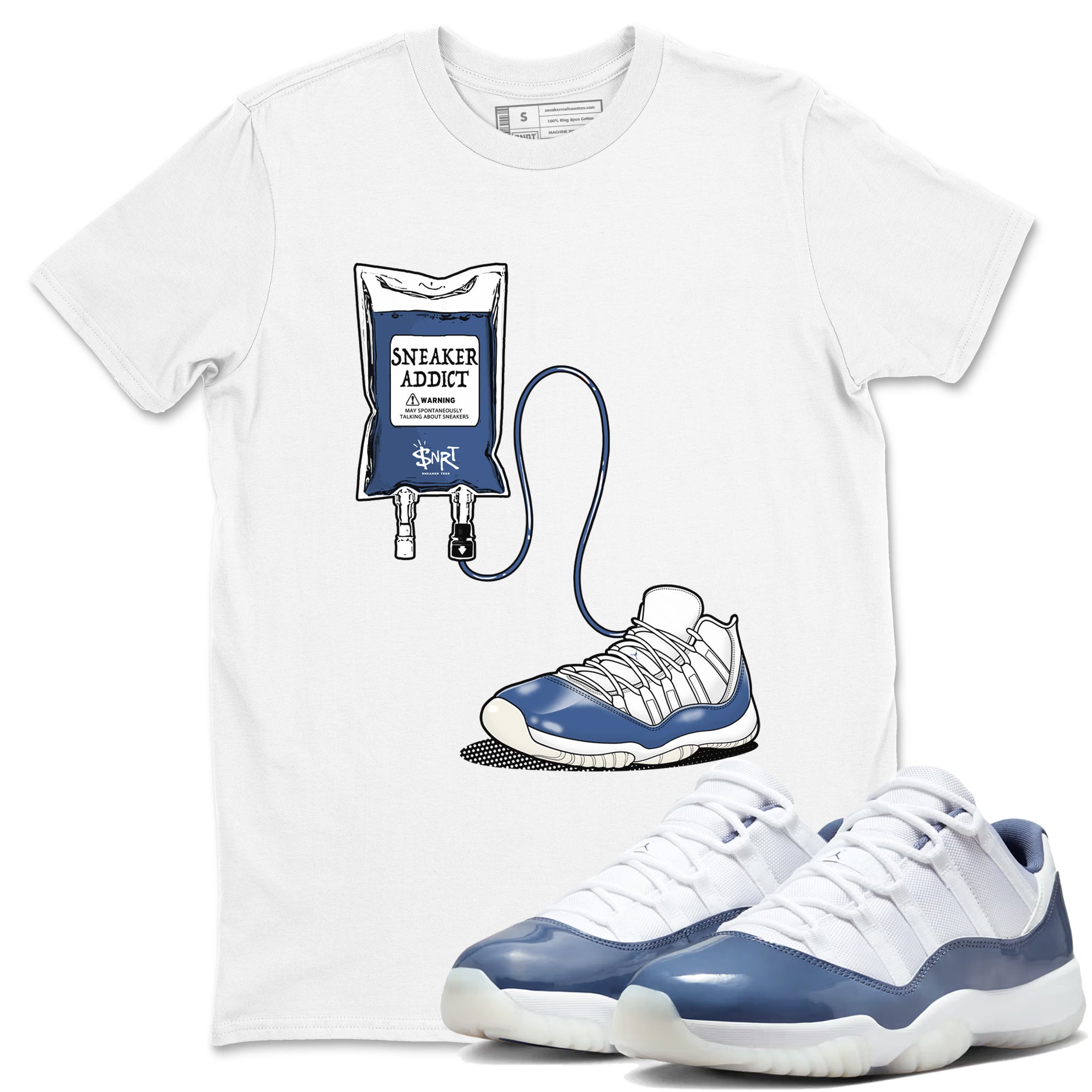 snkmatch Therapy snkmatch Tees - Air Jordan 11 Diffused Blue