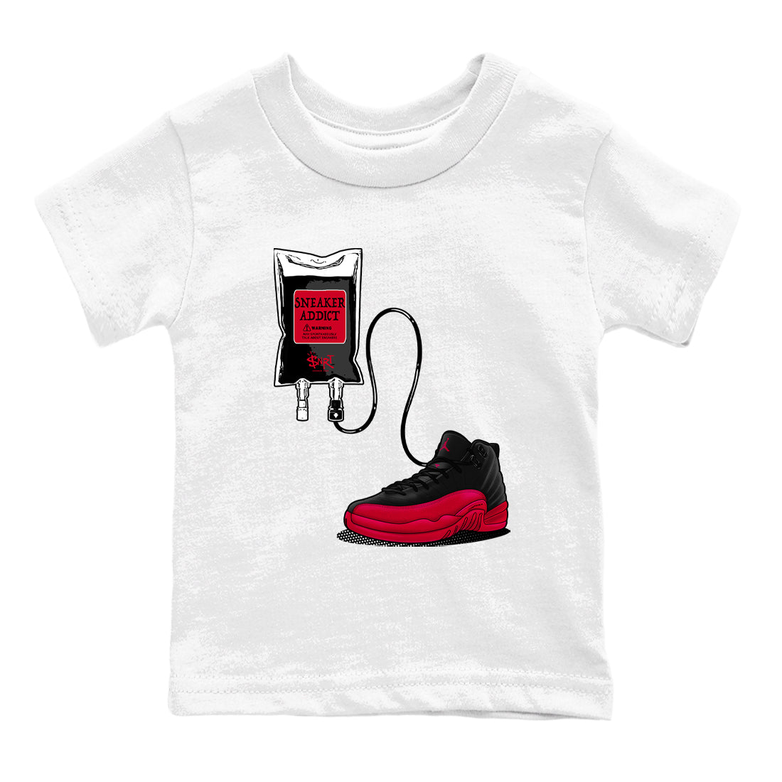 snkmatch Therapy snkmatch Tees Kids - Air Jordan 12 Flu Game