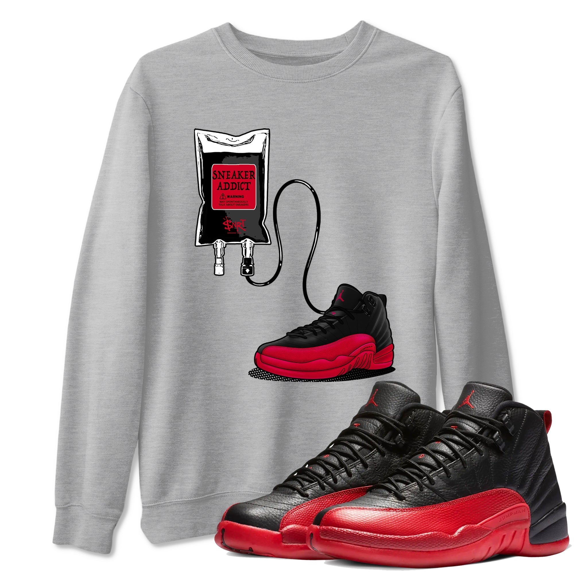 snkmatch Therapy snkmatch Tees - Air Jordan 12 Flu Game