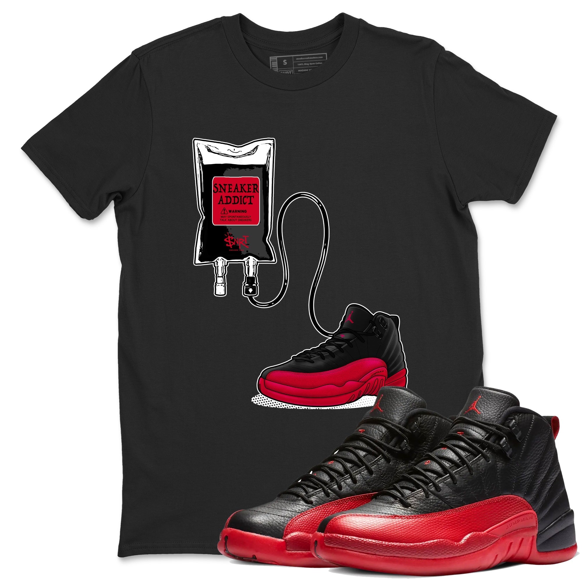 snkmatch Therapy snkmatch Tees - Air Jordan 12 Flu Game