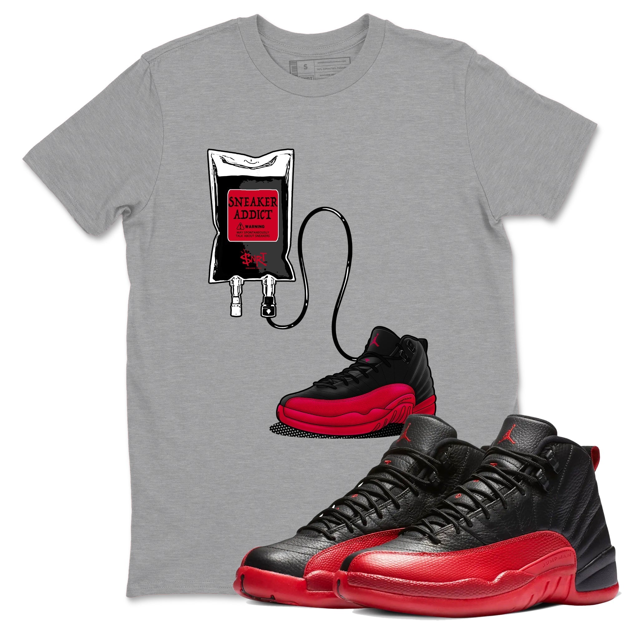 snkmatch Therapy snkmatch Tees - Air Jordan 12 Flu Game