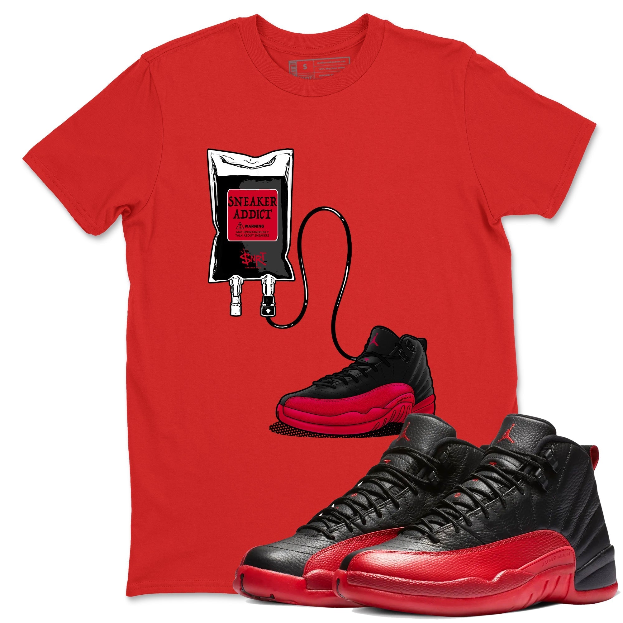snkmatch Therapy snkmatch Tees - Air Jordan 12 Flu Game