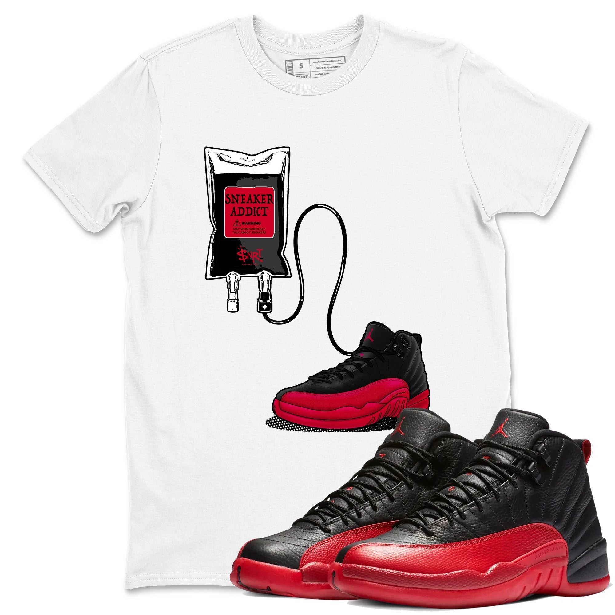 snkmatch Therapy snkmatch Tees - Air Jordan 12 Flu Game