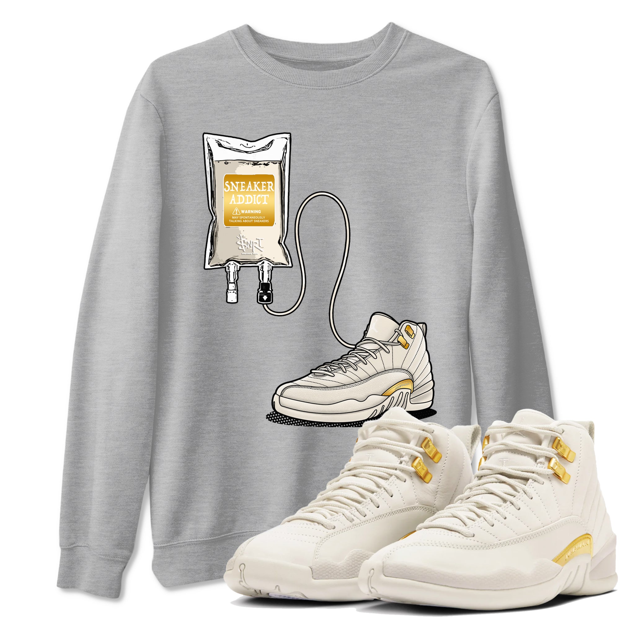 snkmatch Therapy snkmatch Tees - Air Jordan 12 Phantom