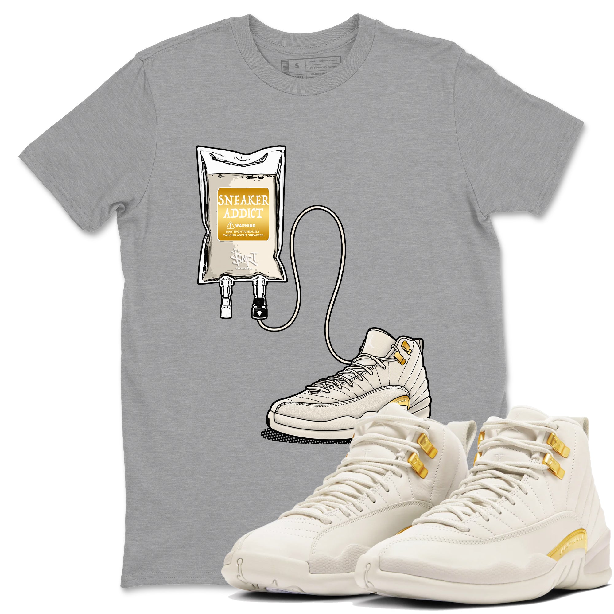 snkmatch Therapy snkmatch Tees - Air Jordan 12 Phantom