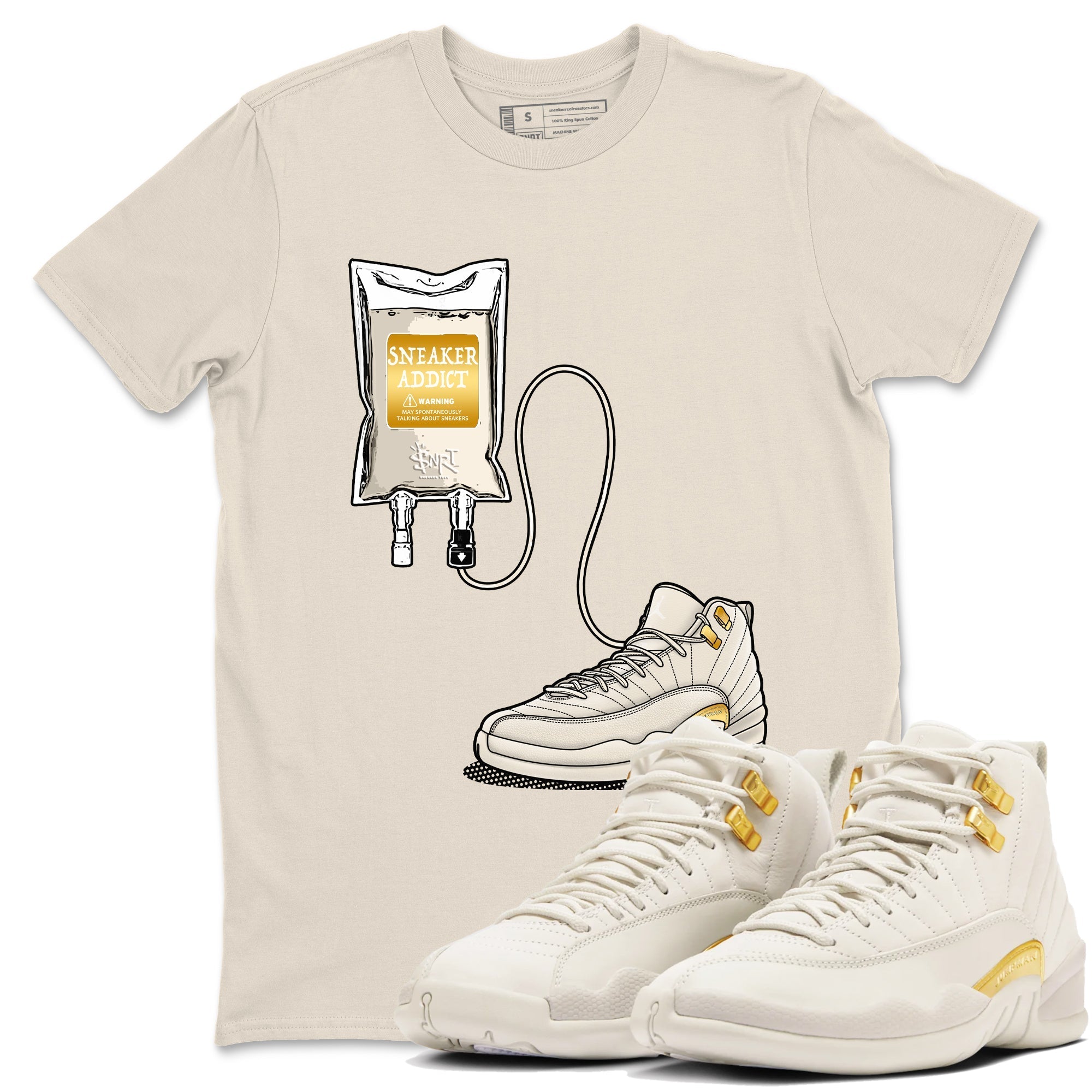 snkmatch Therapy snkmatch Tees - Air Jordan 12 Phantom