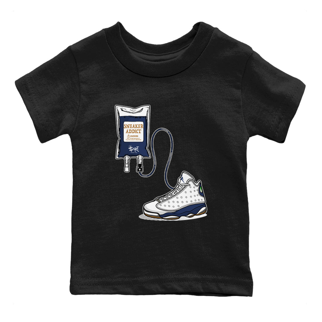 snkmatch Therapy snkmatch Tees Kids - Air Jordan 13 Midnight Navy