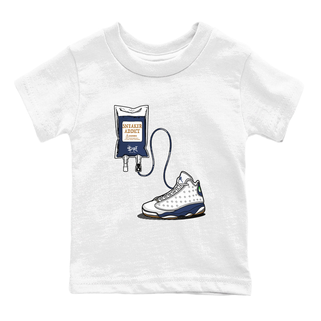 snkmatch Therapy snkmatch Tees Kids - Air Jordan 13 Midnight Navy