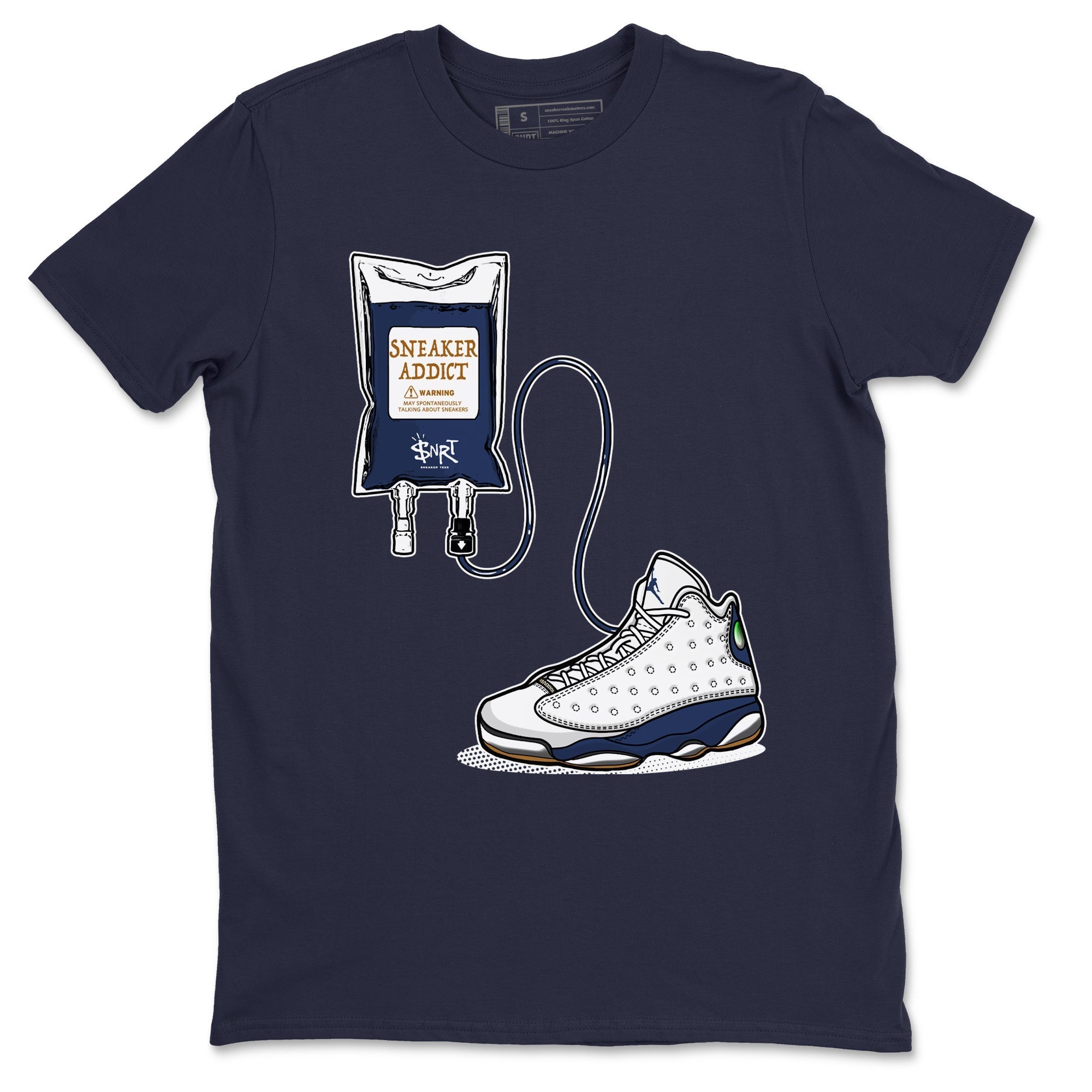 snkmatch Therapy snkmatch Tees - Air Jordan 13 Midnight Navy