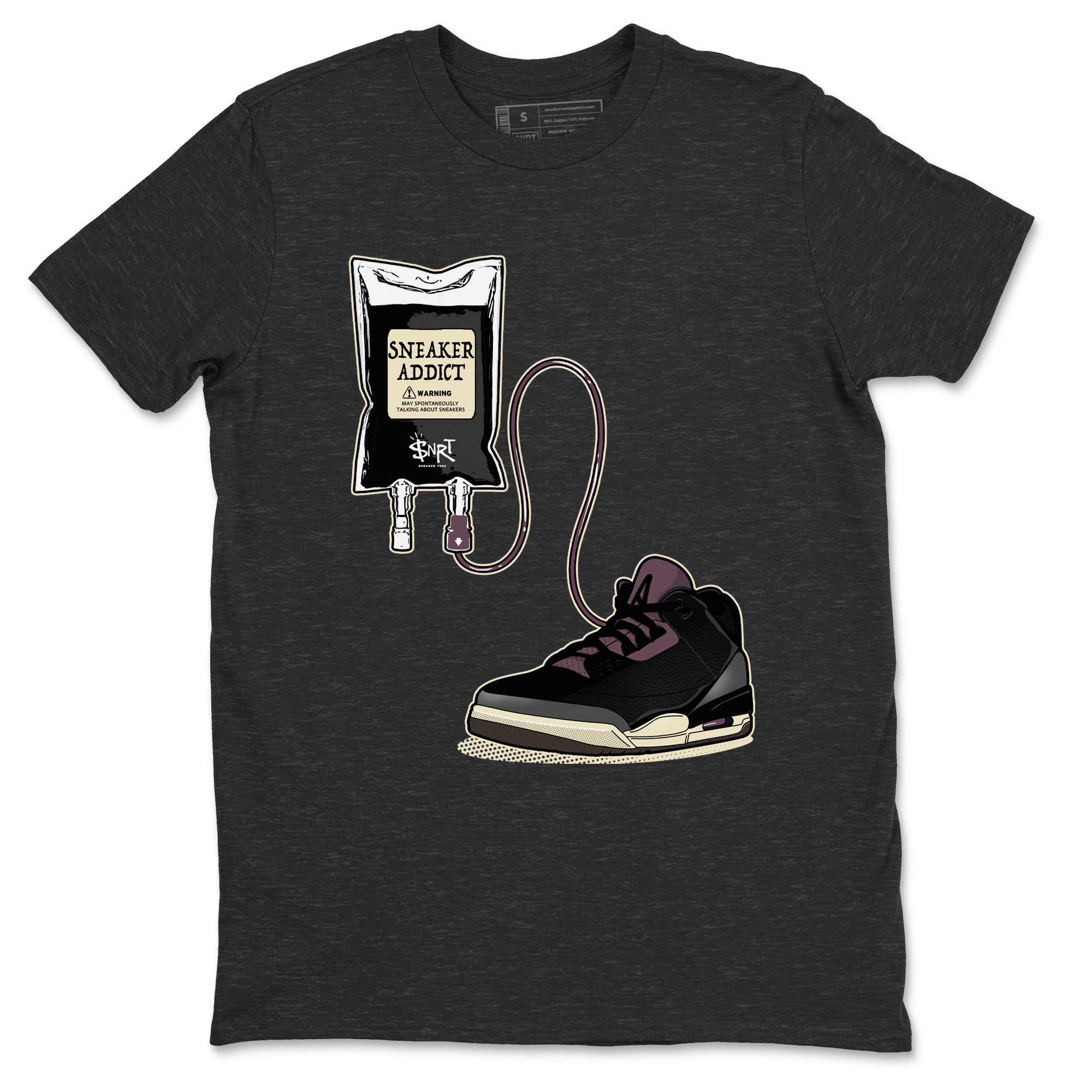 snkmatch Therapy snkmatch Tees - Air Jordan 3 A Ma Maniere x Black