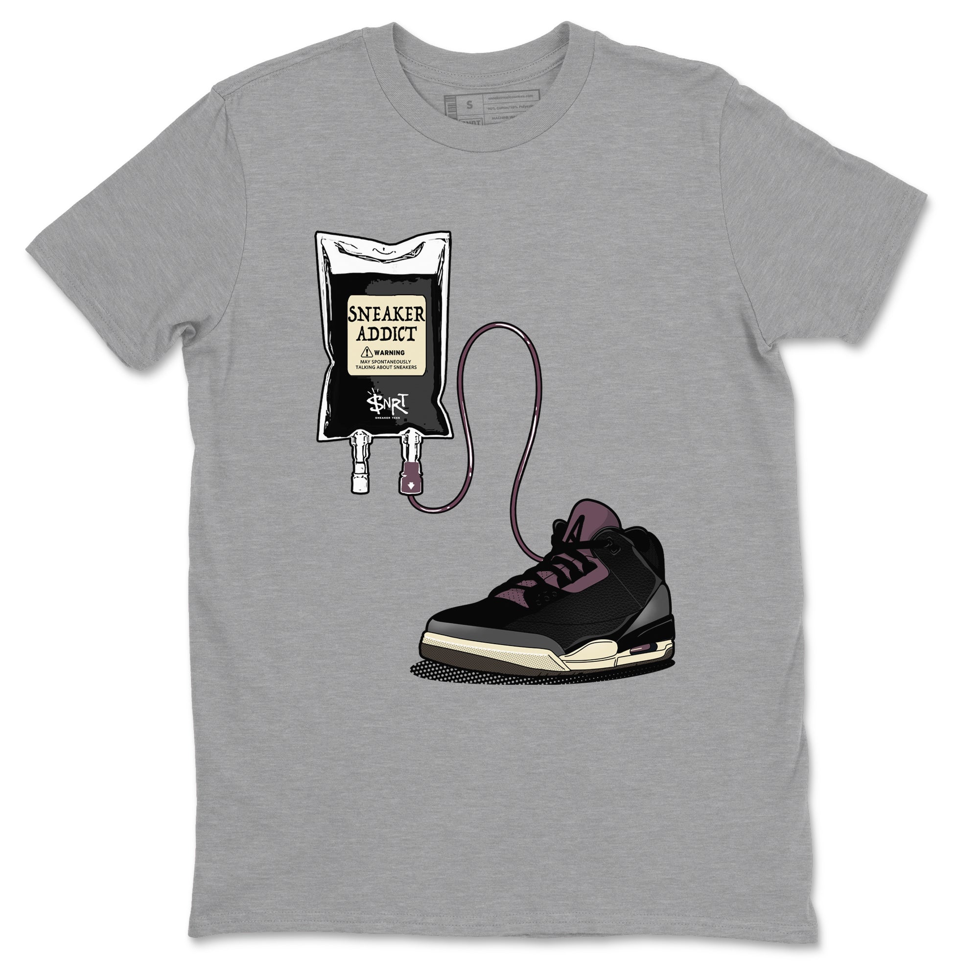 snkmatch Therapy snkmatch Tees - Air Jordan 3 A Ma Maniere x Black