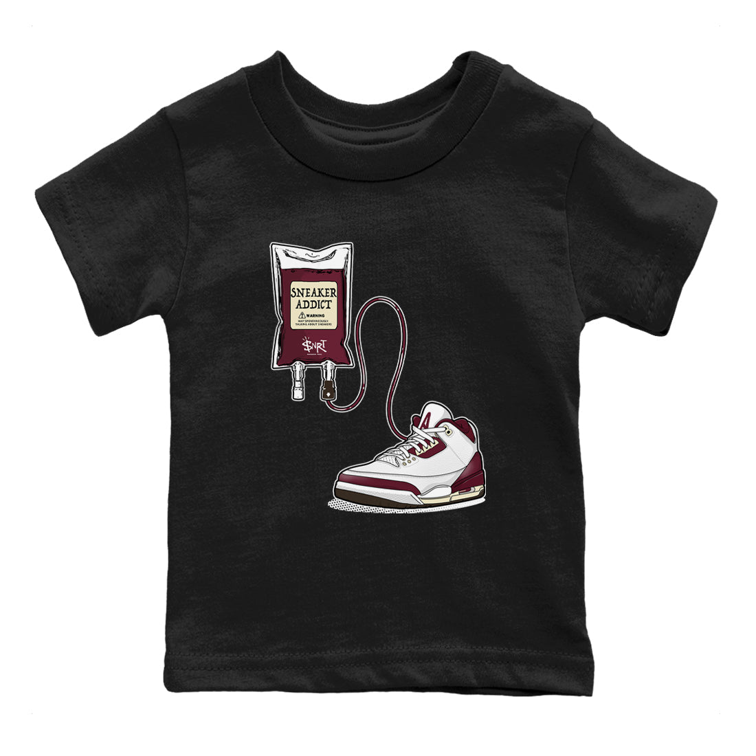 snkmatch Therapy snkmatch Tees Kids - Air Jordan 3 A Ma Maniere x Burgundy Crush