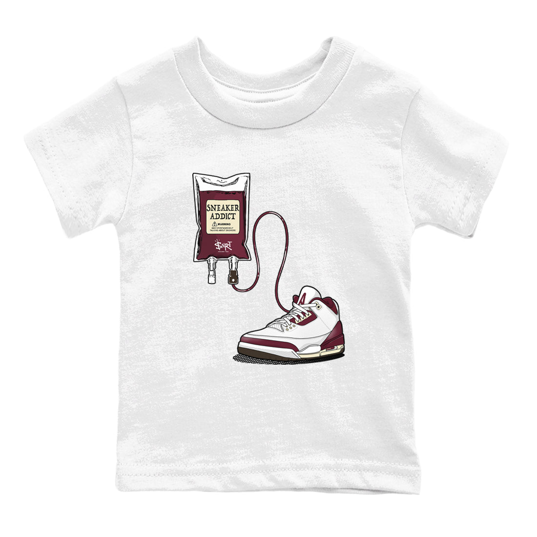 snkmatch Therapy snkmatch Tees Kids - Air Jordan 3 A Ma Maniere x Burgundy Crush