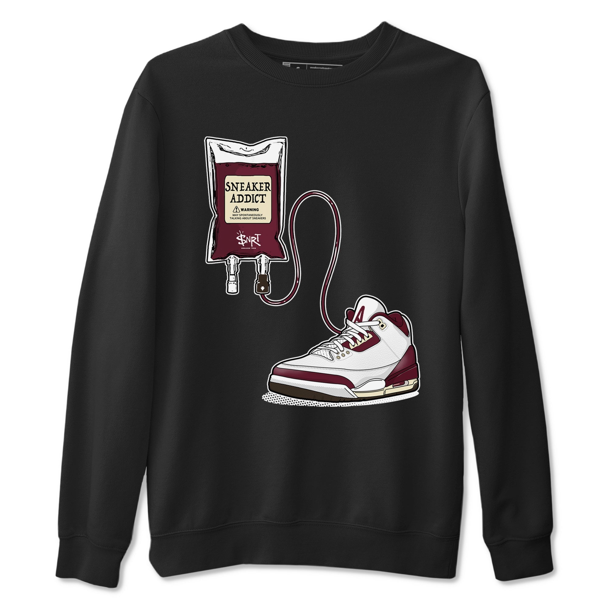 snkmatch Therapy snkmatch Tees - Air Jordan 3 A Ma Maniere x Burgundy Crush