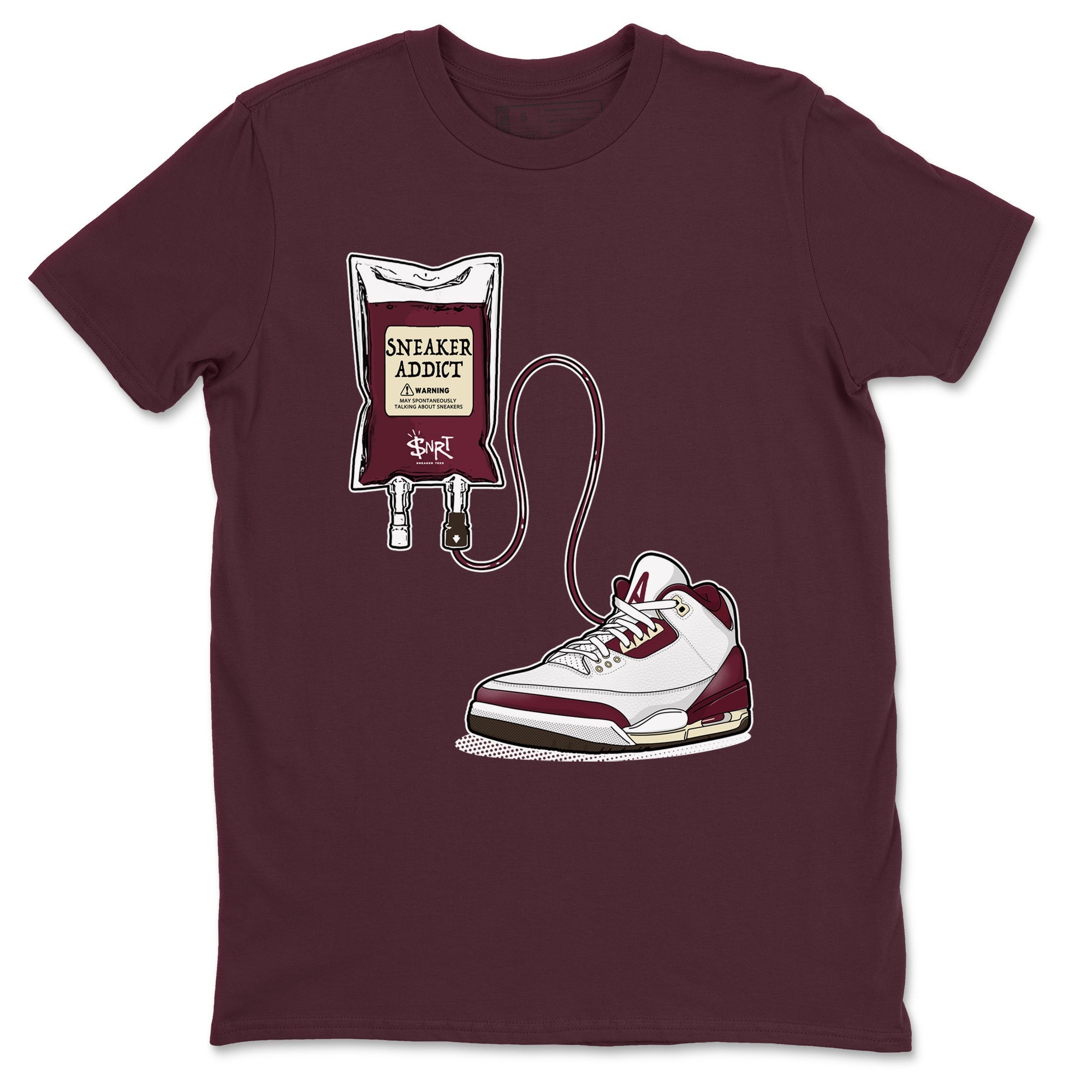 snkmatch Therapy snkmatch Tees - Air Jordan 3 A Ma Maniere x Burgundy Crush
