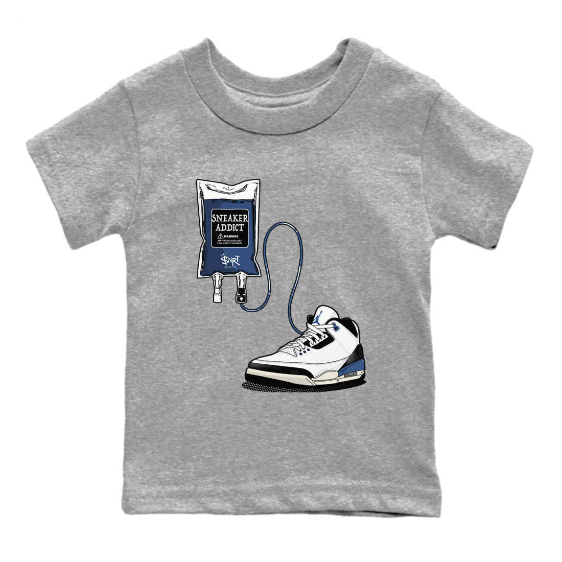 snkmatch Therapy snkmatch Tees Kids - Air Jordan 3 A Ma Maniere x Diffused Blue
