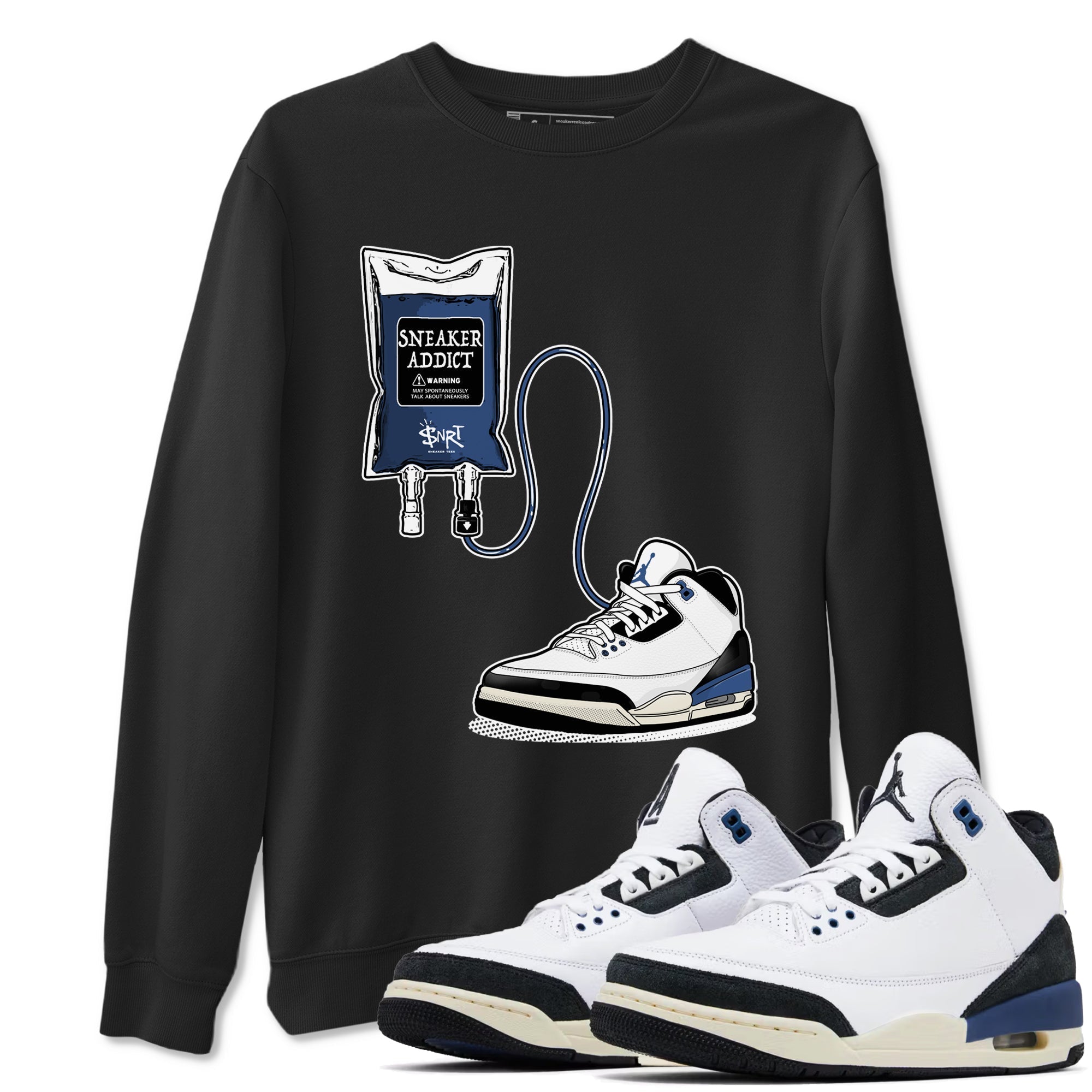 snkmatch Therapy snkmatch Tees - Air Jordan 3 A Ma Maniere x Diffused Blue