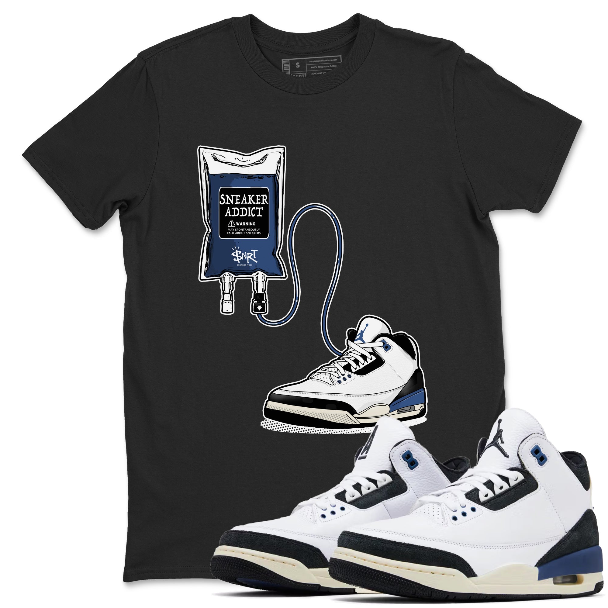 snkmatch Therapy snkmatch Tees - Air Jordan 3 A Ma Maniere x Diffused Blue