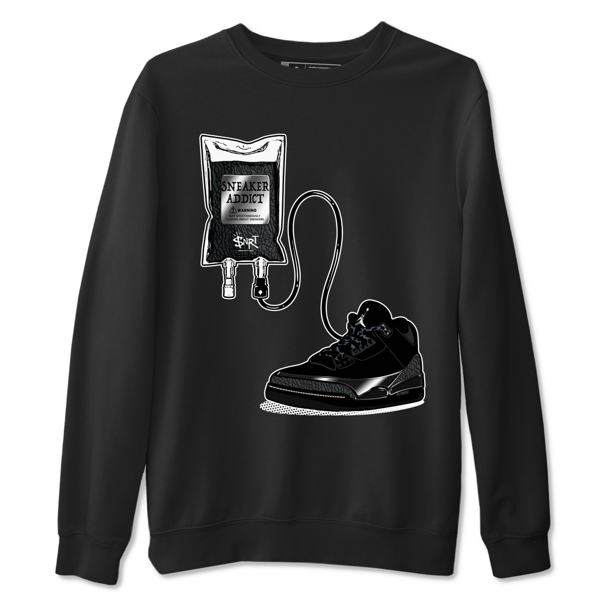 snkmatch Therapy snkmatch Tees - Air Jordan 3 Black Cat