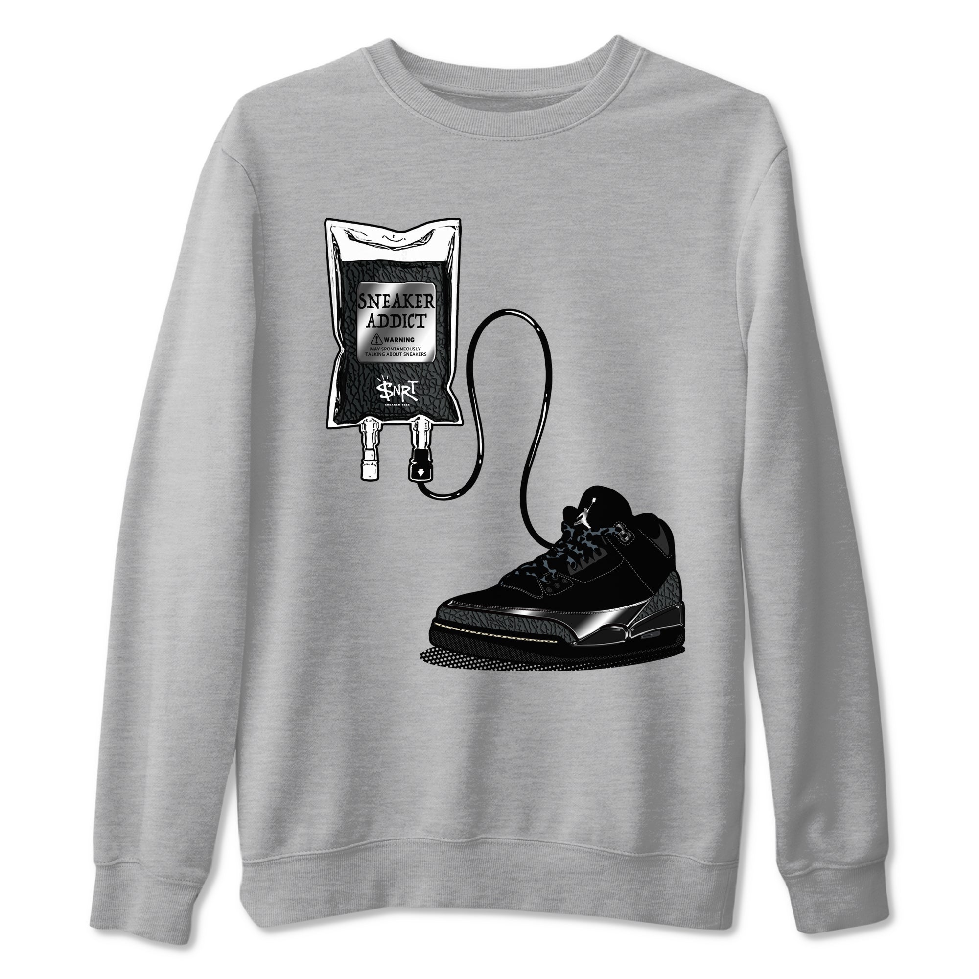 snkmatch Therapy snkmatch Tees - Air Jordan 3 Black Cat