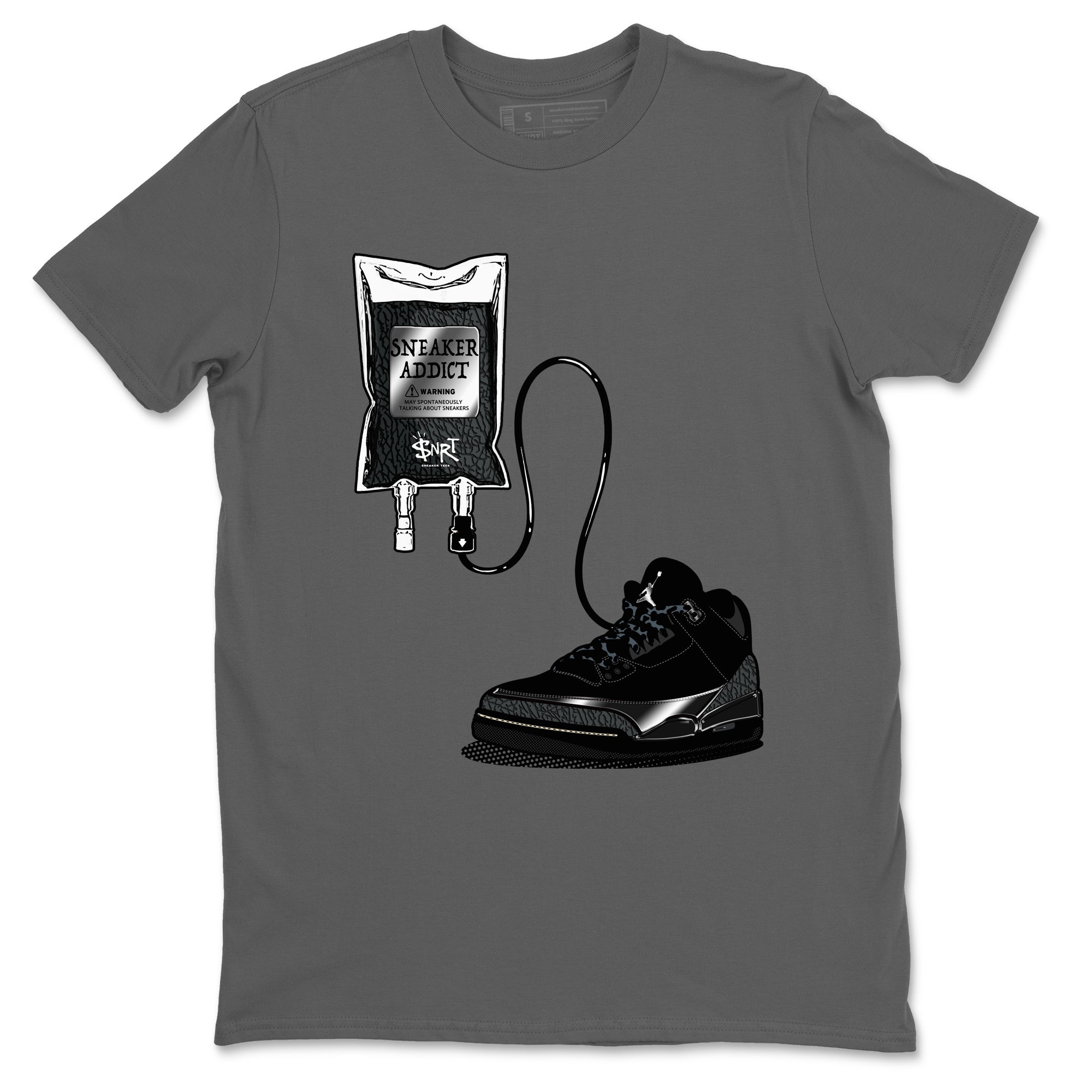 snkmatch Therapy snkmatch Tees - Air Jordan 3 Black Cat
