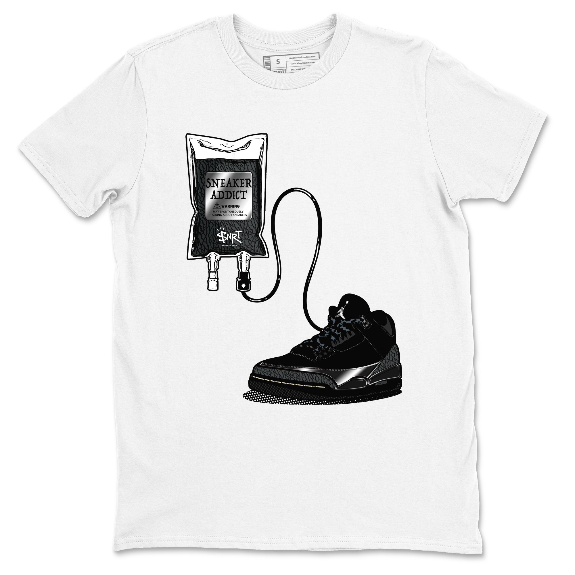snkmatch Therapy snkmatch Tees - Air Jordan 3 Black Cat